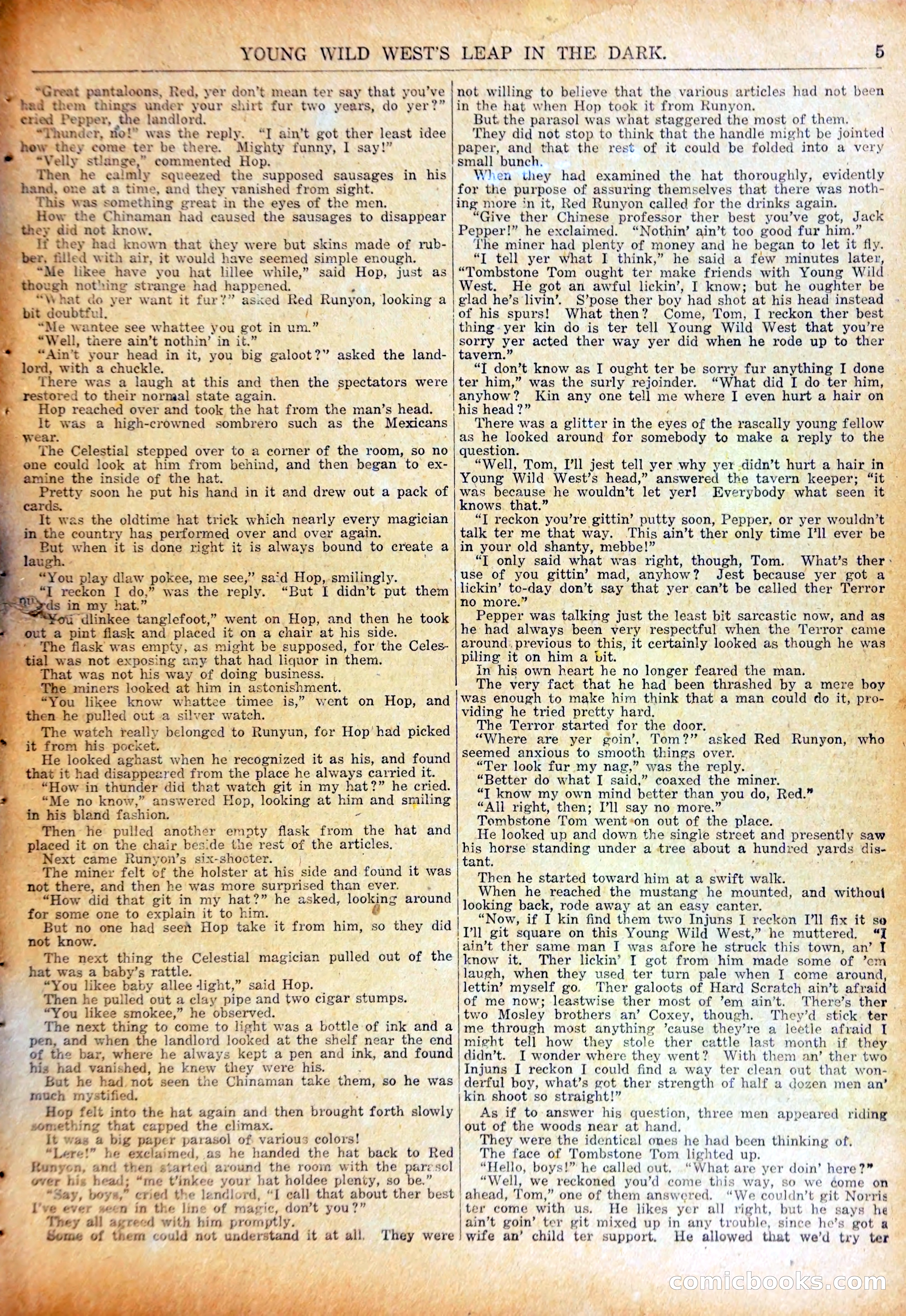 Young Wild West's Leap in the Dark — page 8 of 37