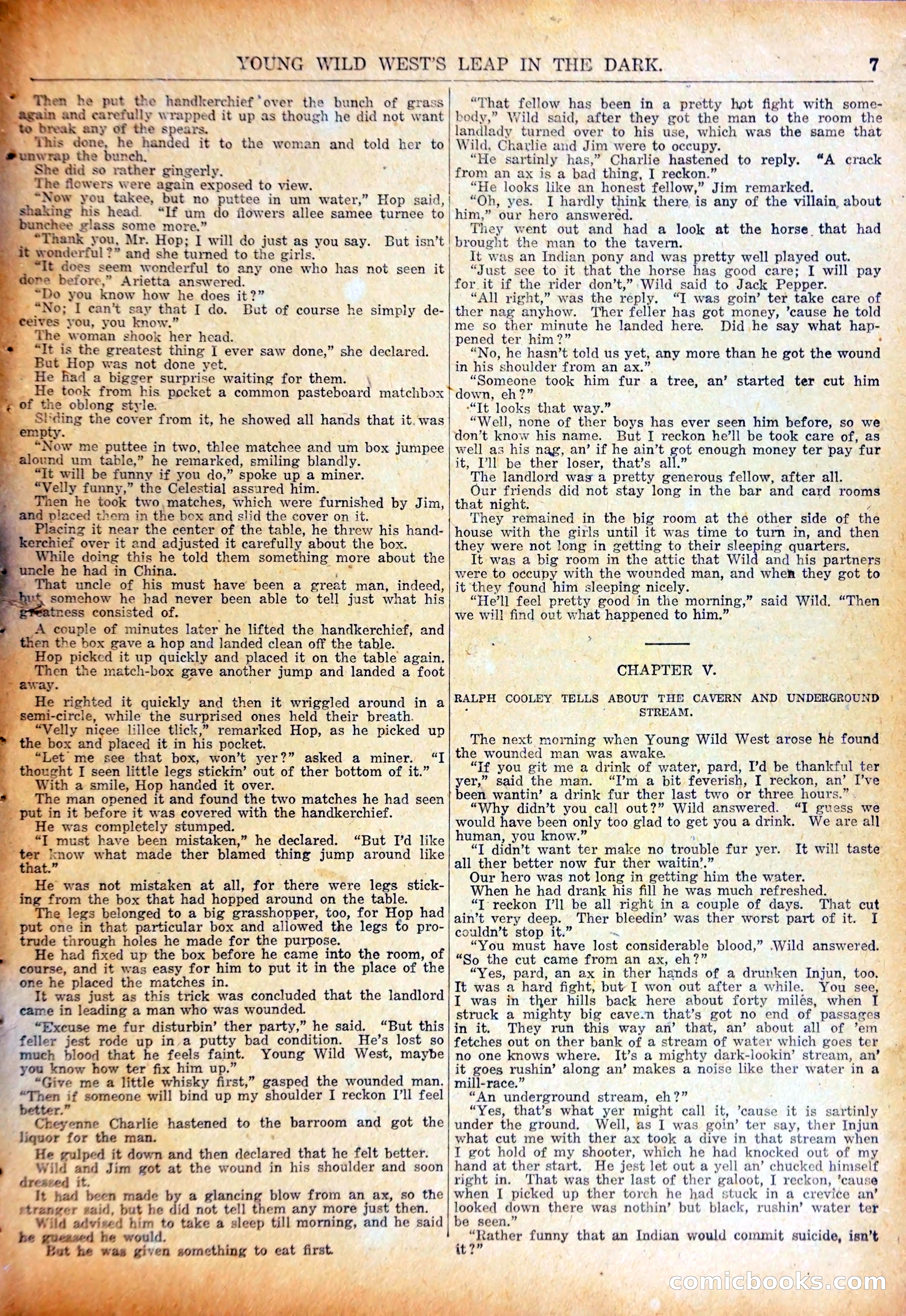 Young Wild West's Leap in the Dark — page 10 of 37