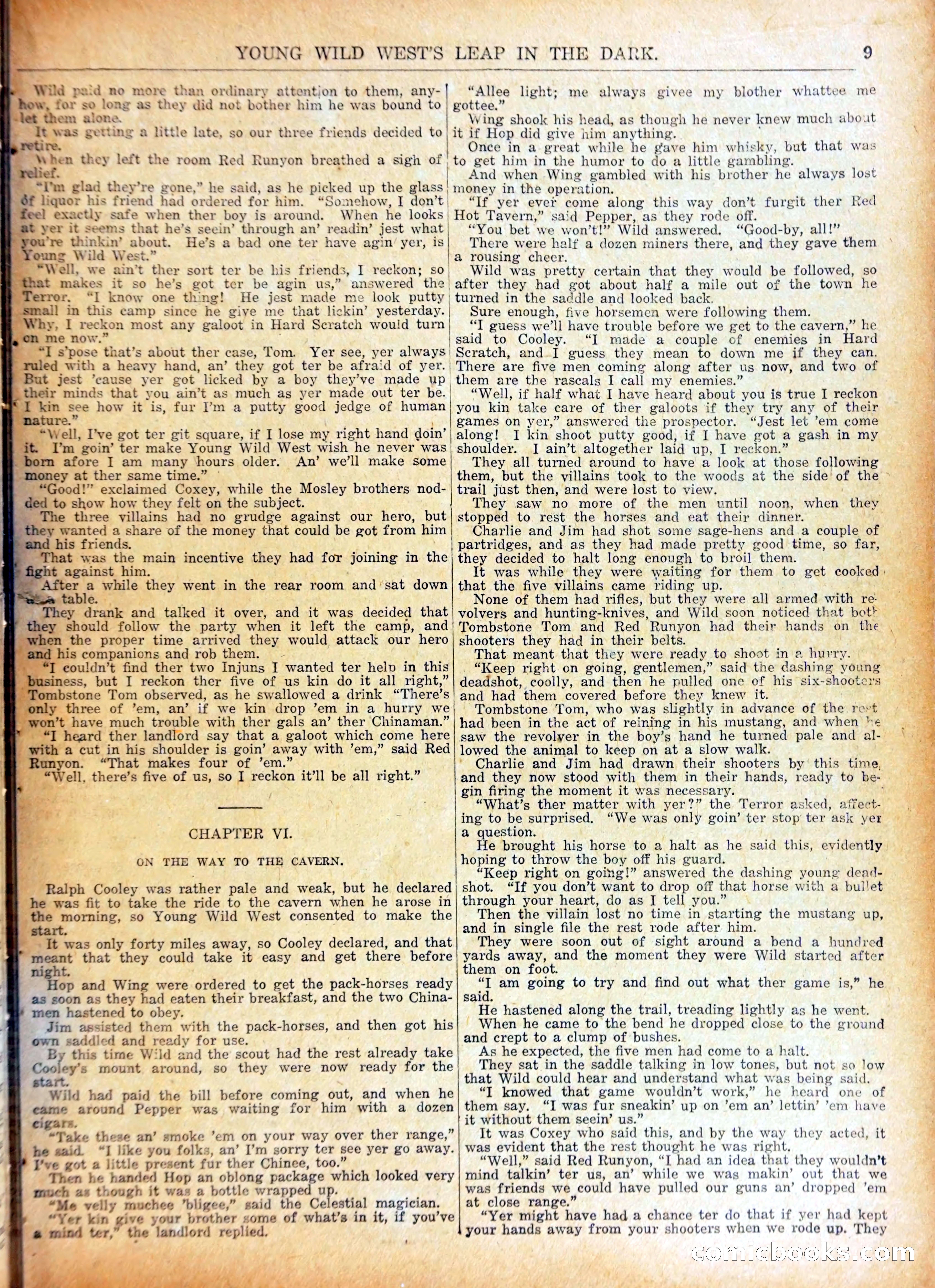 Young Wild West's Leap in the Dark — page 12 of 37
