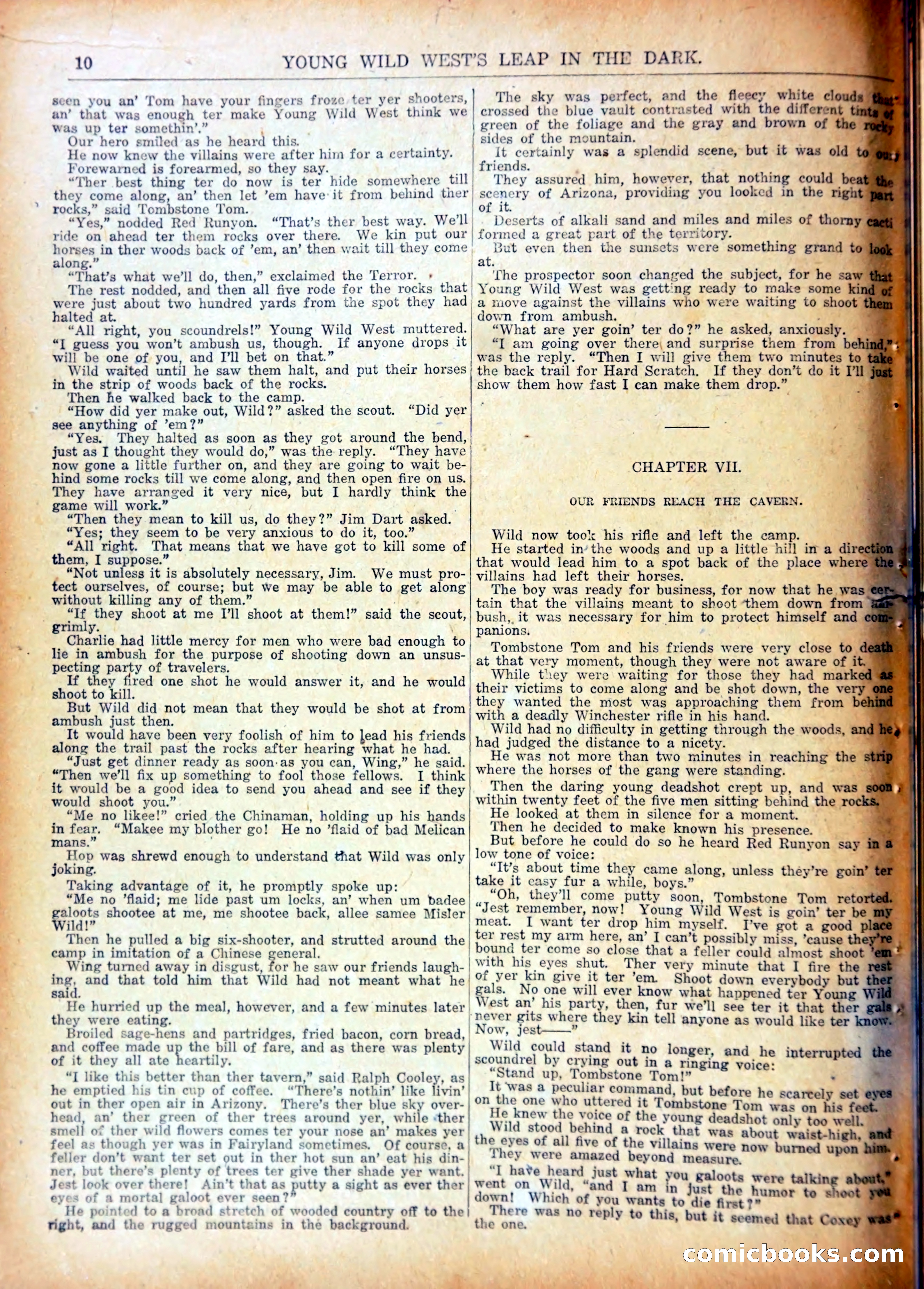 Young Wild West's Leap in the Dark — page 13 of 37