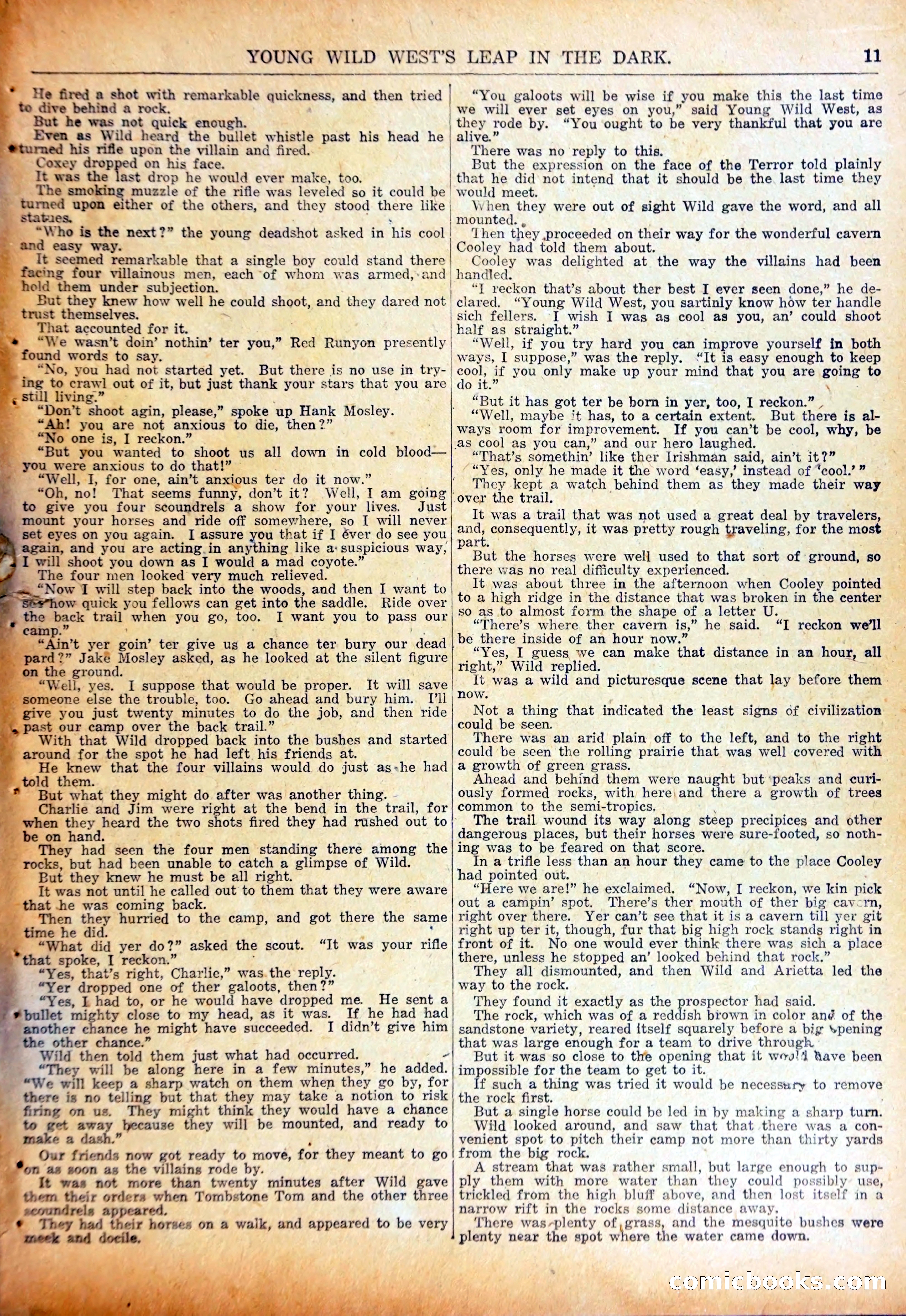 Young Wild West's Leap in the Dark — page 14 of 37