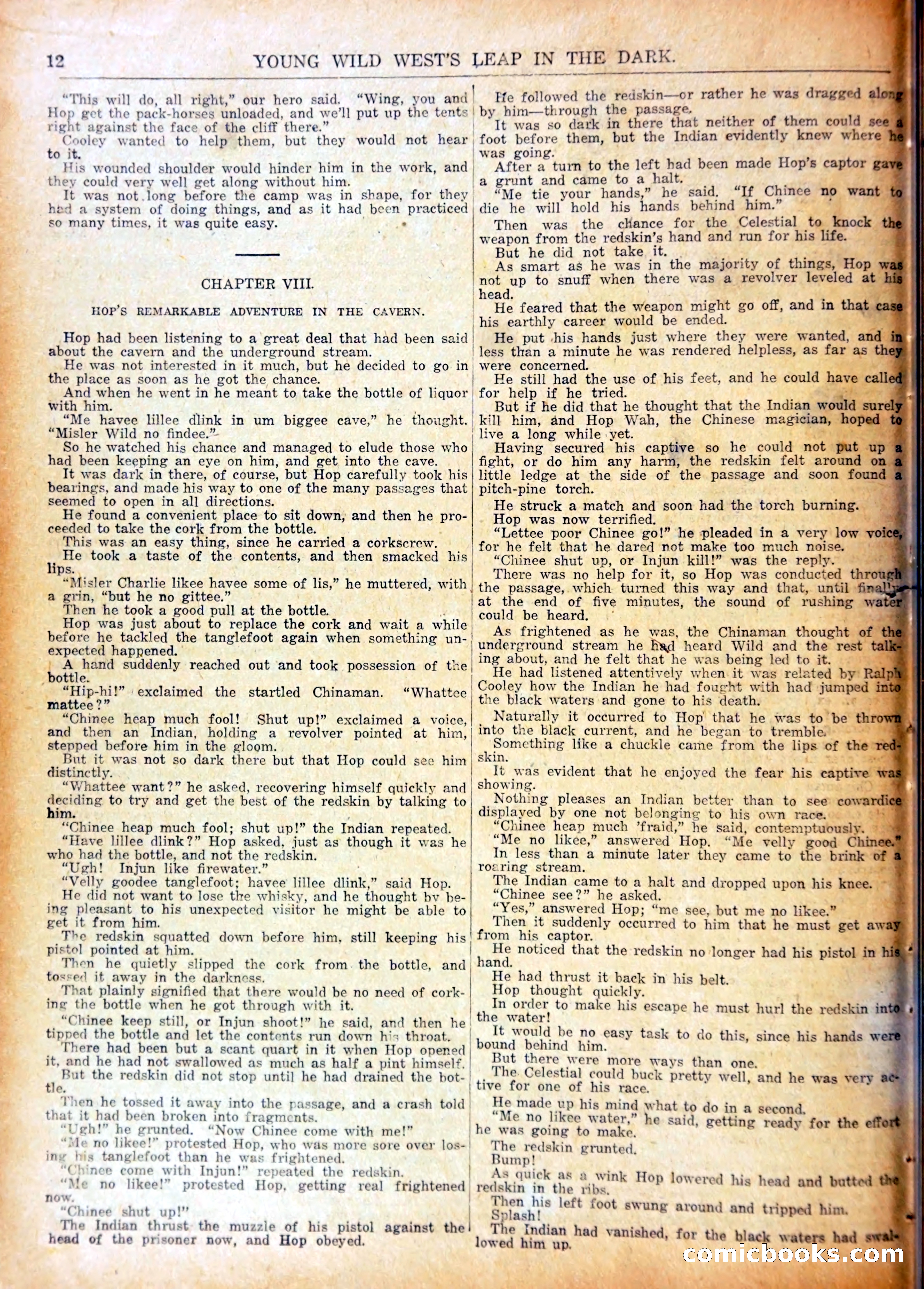 Young Wild West's Leap in the Dark — page 15 of 37