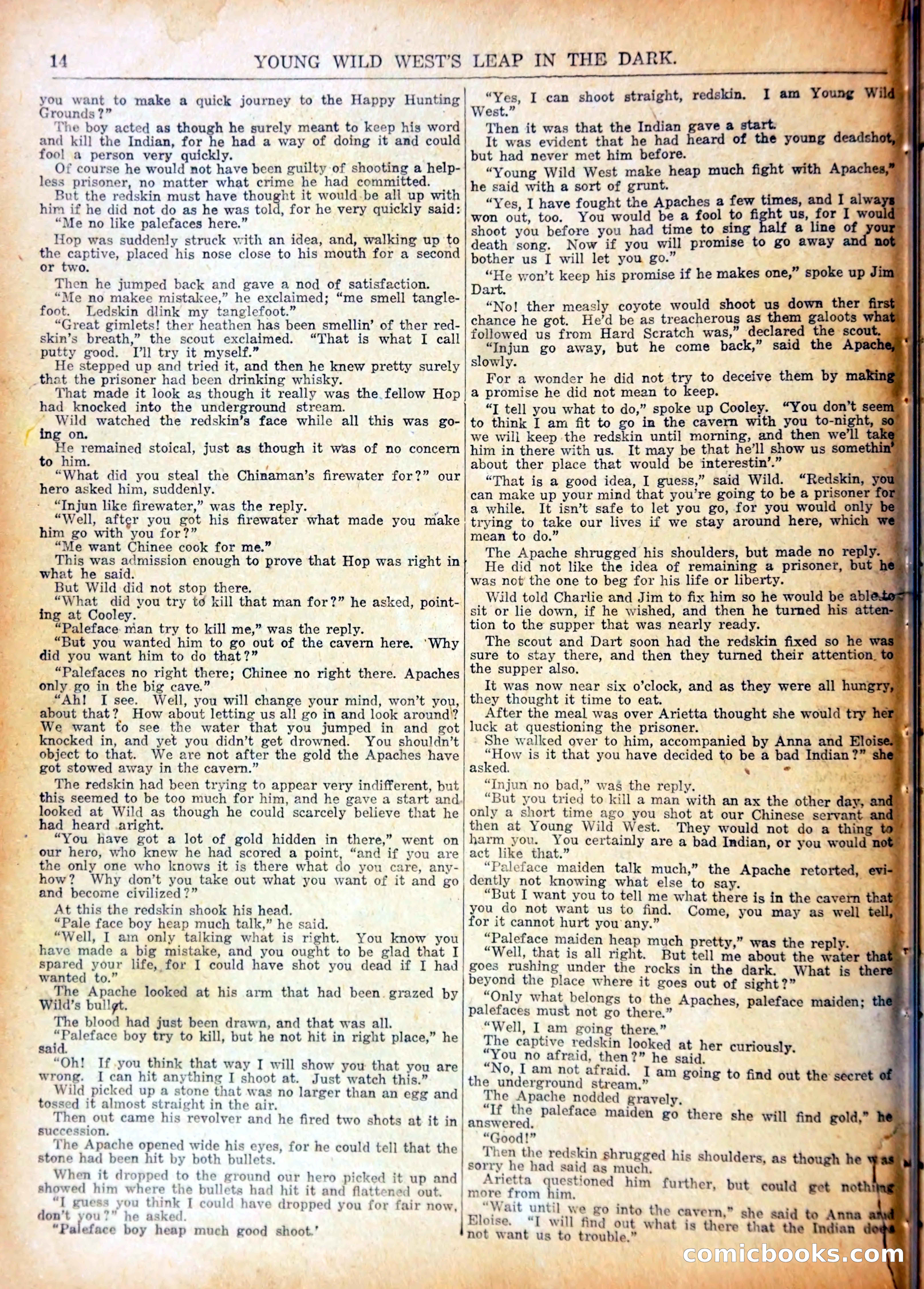 Young Wild West's Leap in the Dark — page 17 of 37
