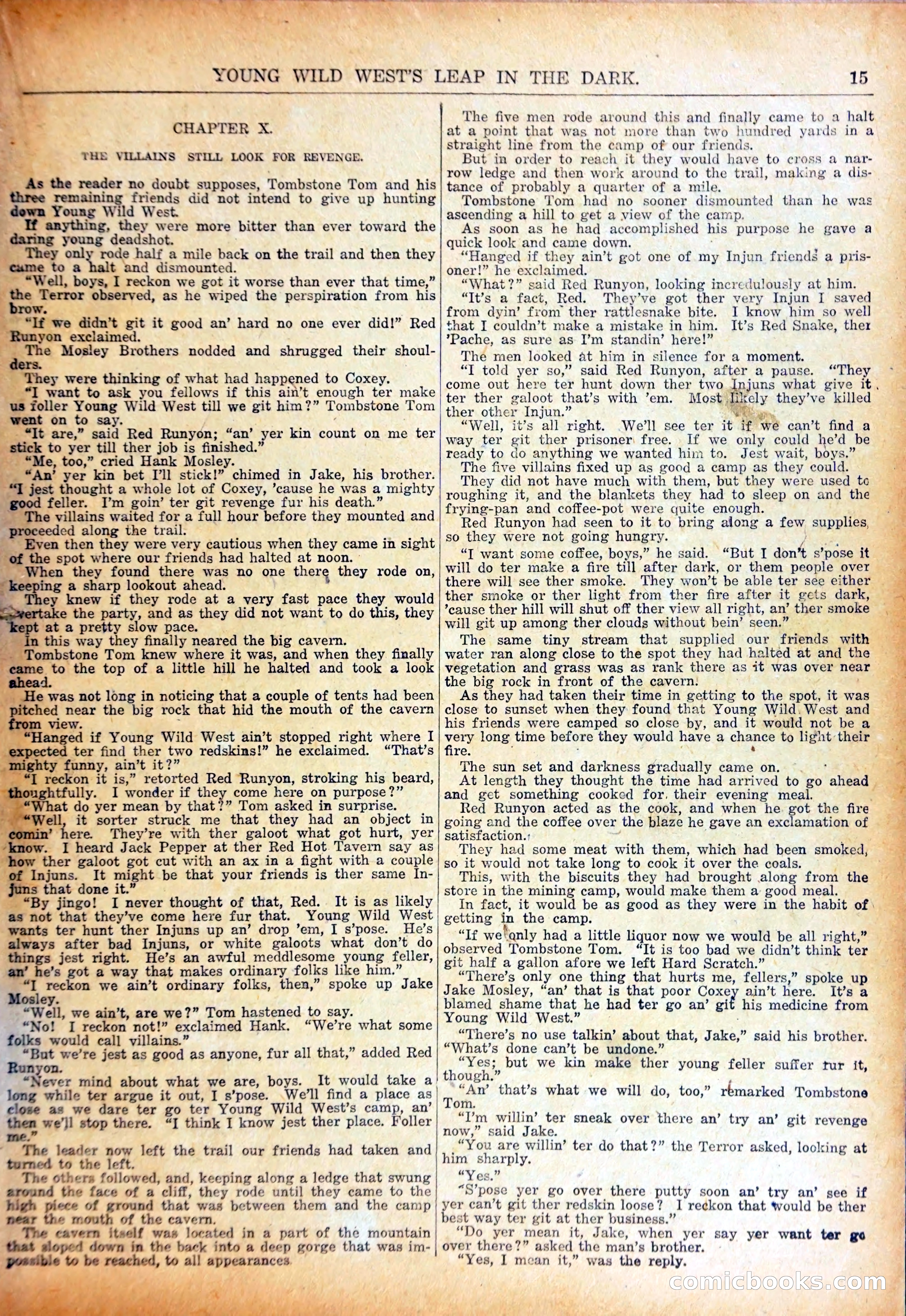 Young Wild West's Leap in the Dark — page 18 of 37