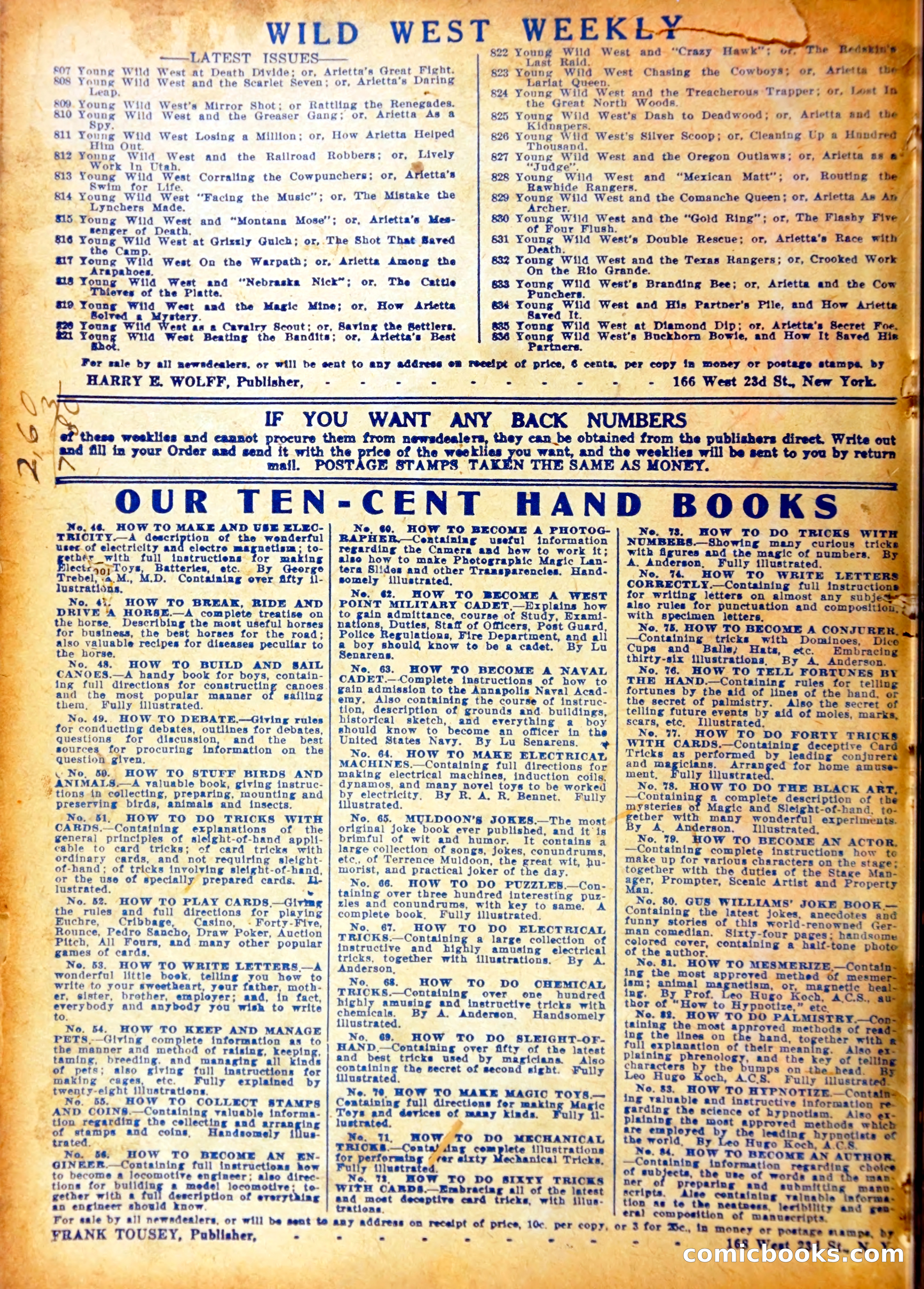 Young Wild West's Leap in the Dark — page 37 of 37