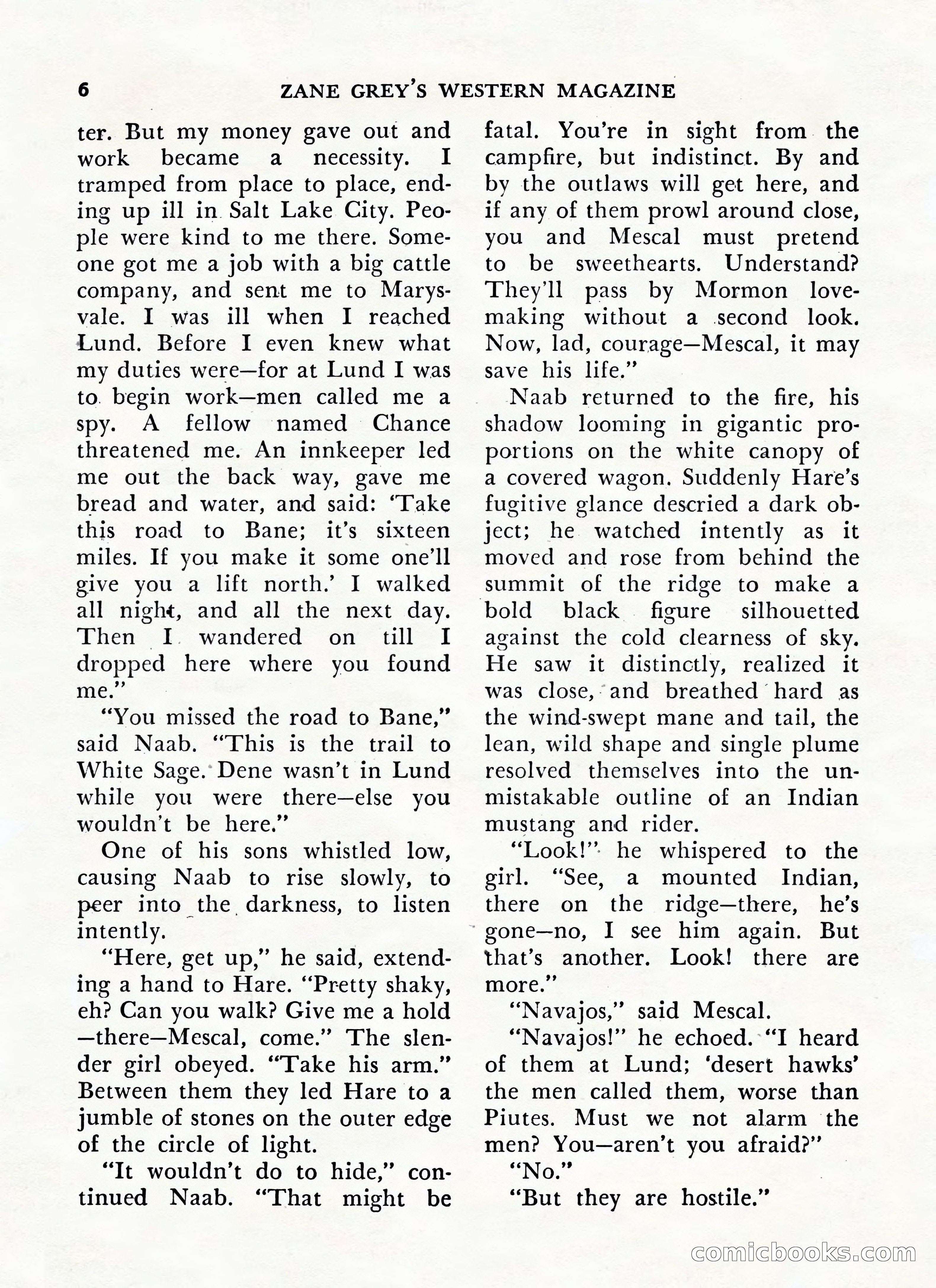 Zane Grey's Western Magazine, May-June 1947 — page 8 of 198
