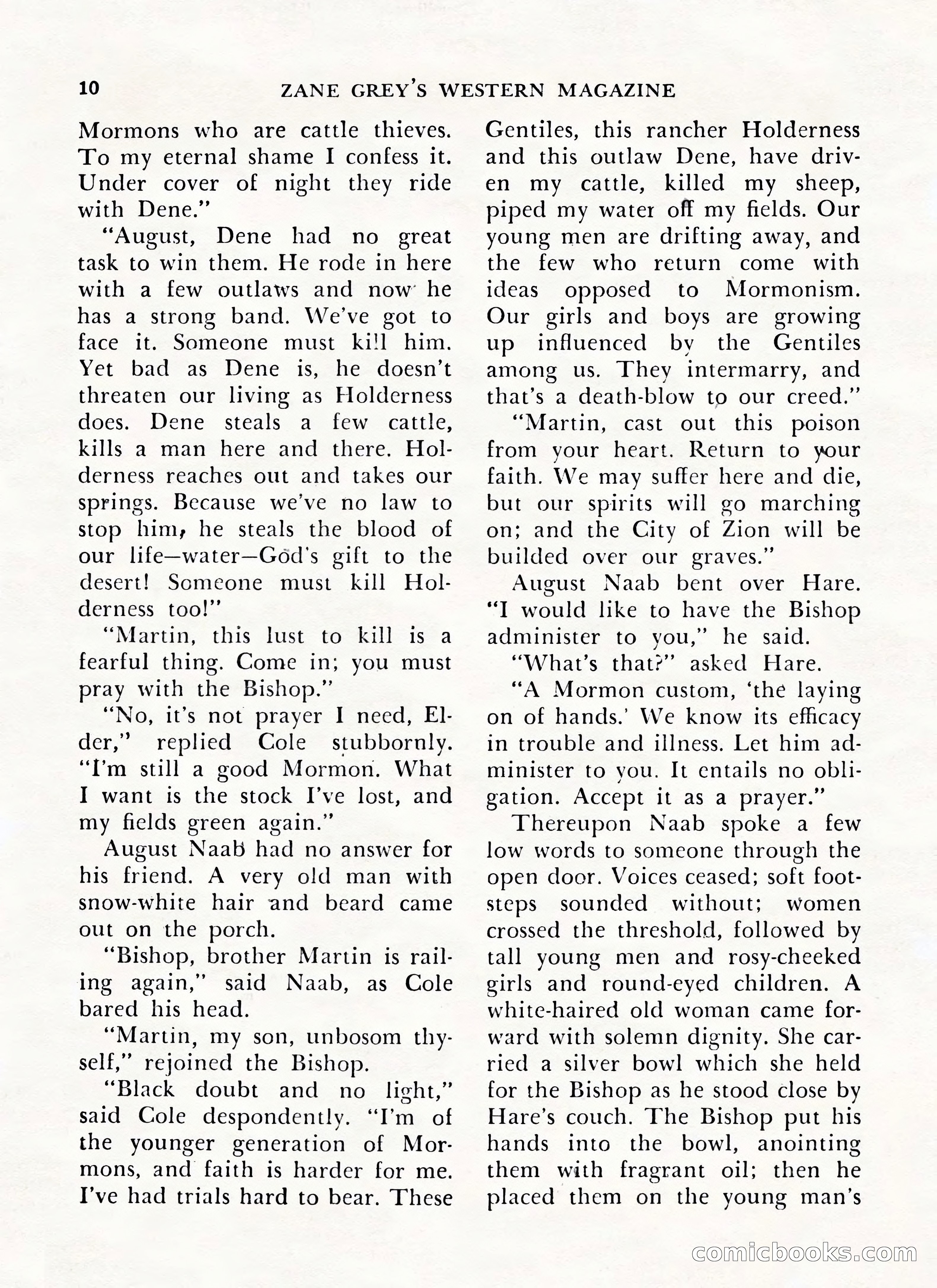 Zane Grey's Western Magazine, May-June 1947 — page 12 of 198