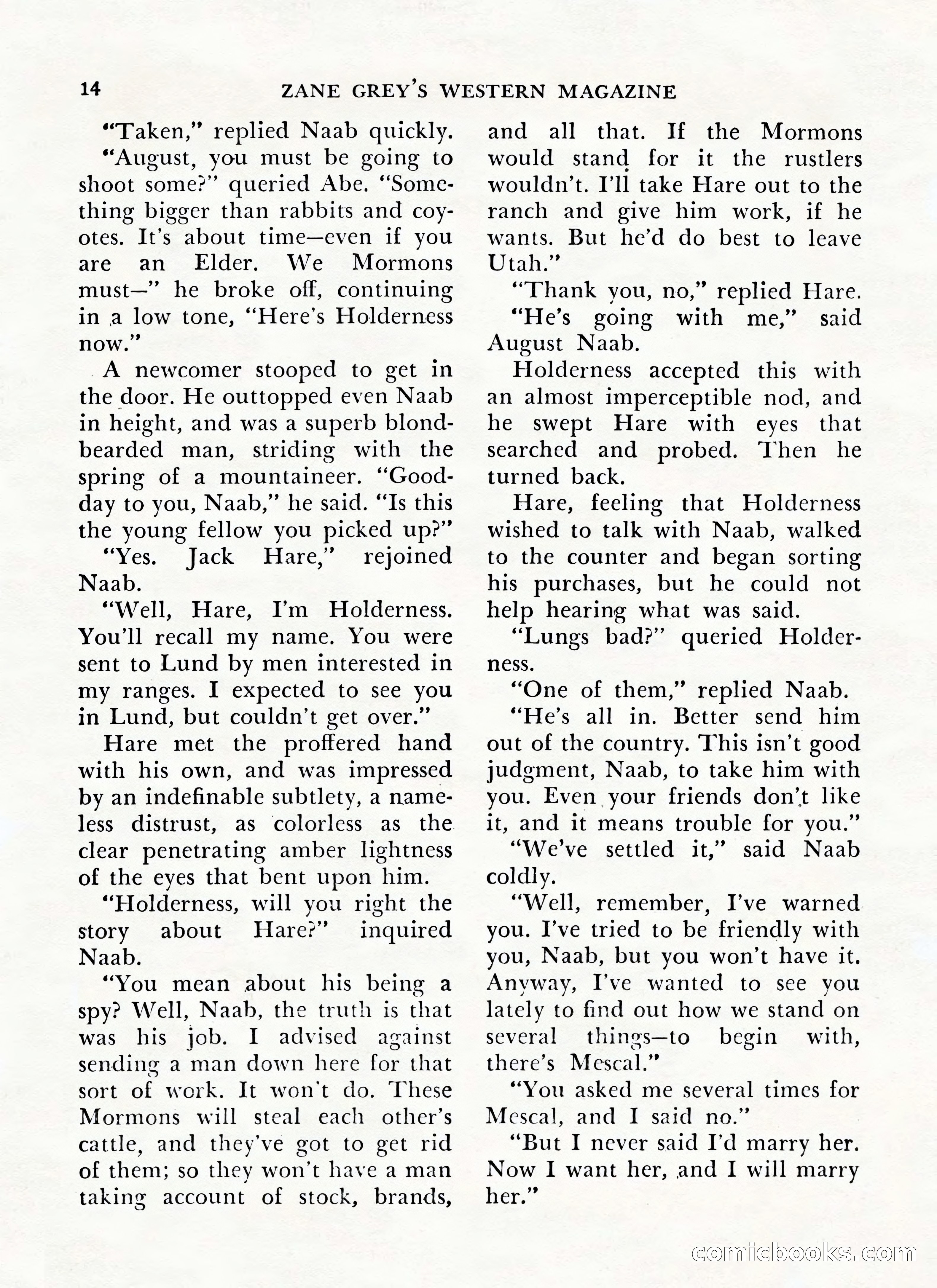 Zane Grey's Western Magazine, May-June 1947 — page 18 of 198