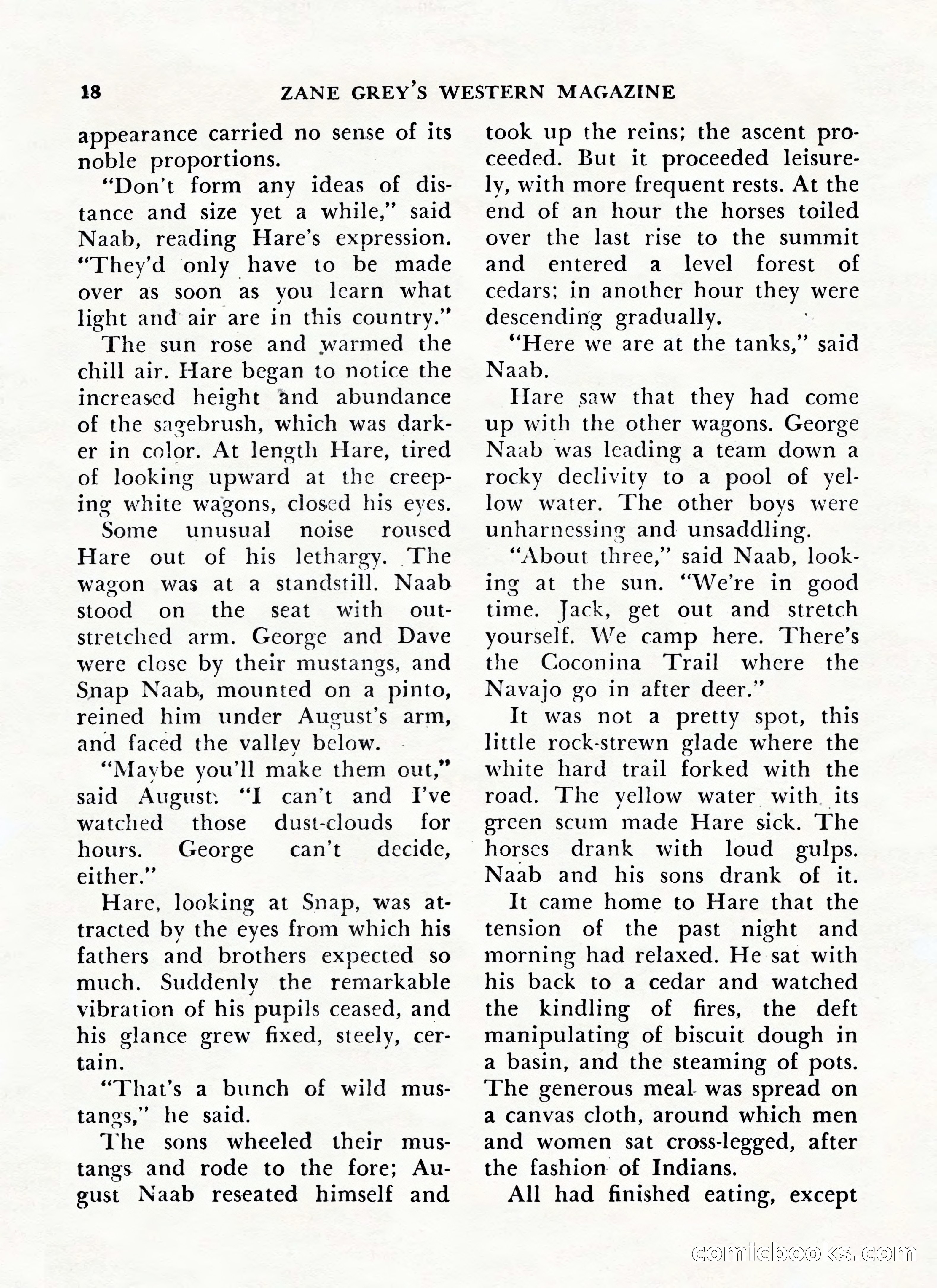 Zane Grey's Western Magazine, May-June 1947 — page 22 of 198