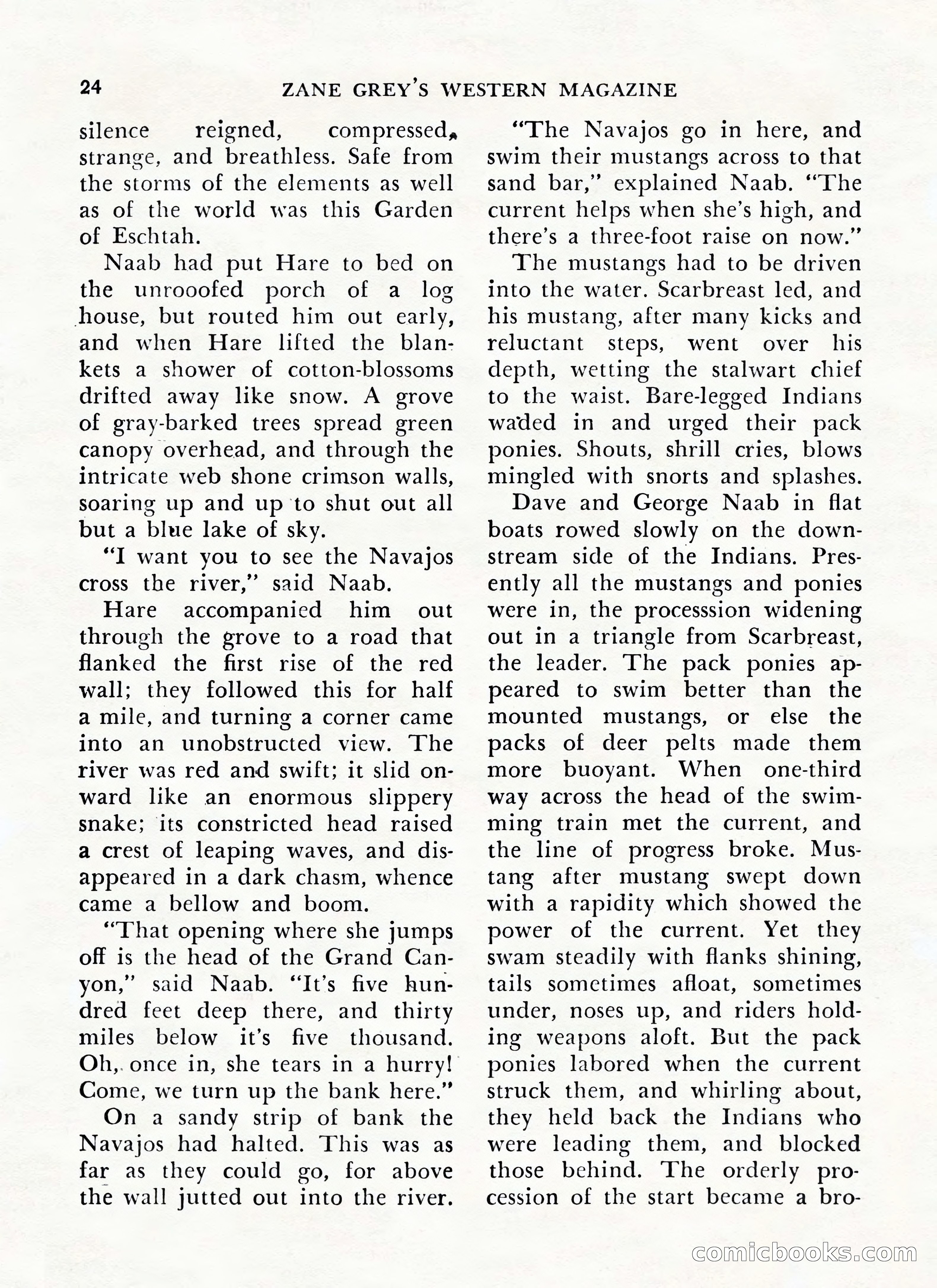Zane Grey's Western Magazine, May-June 1947 — page 28 of 198