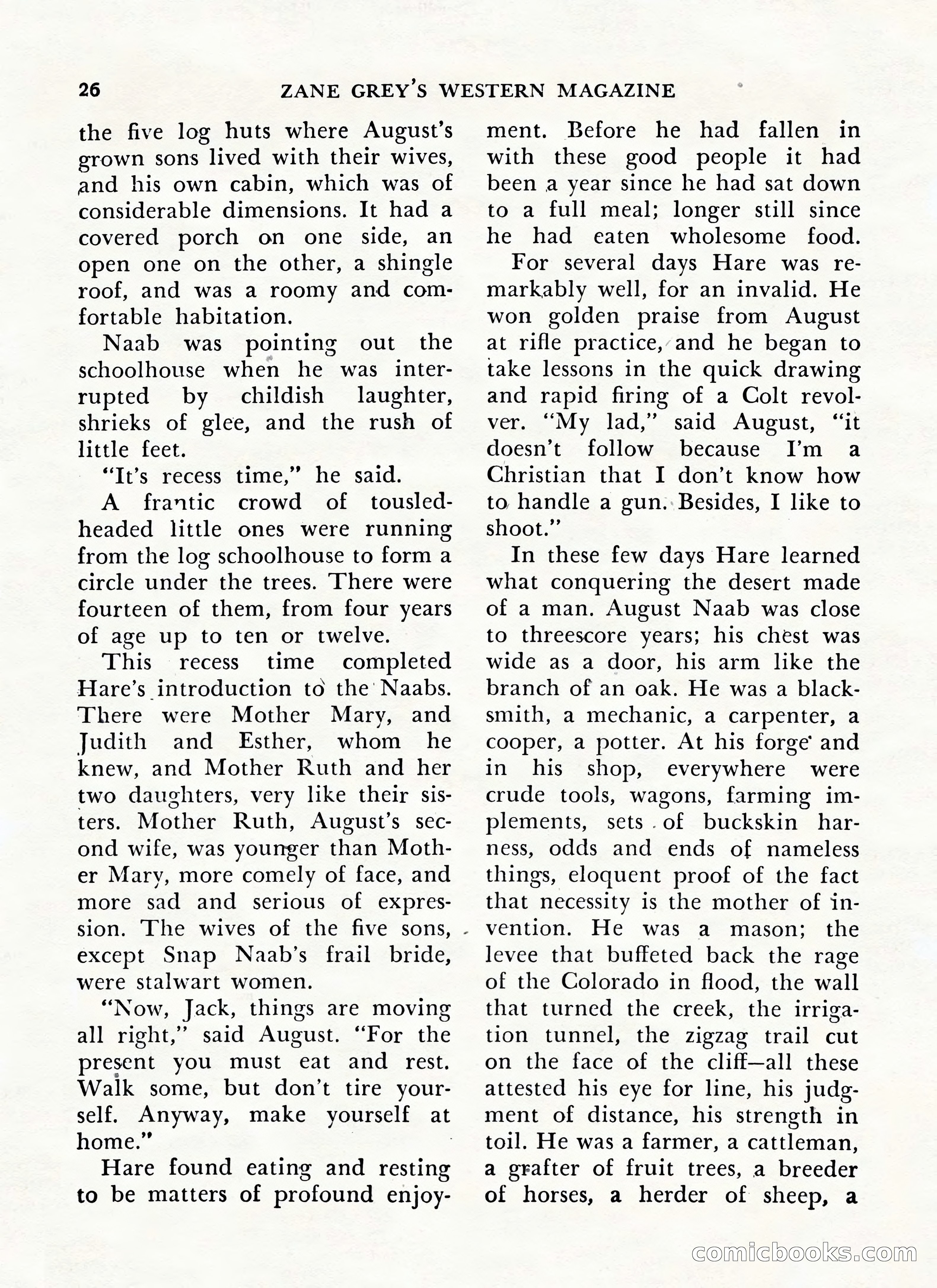 Zane Grey's Western Magazine, May-June 1947 — page 30 of 198
