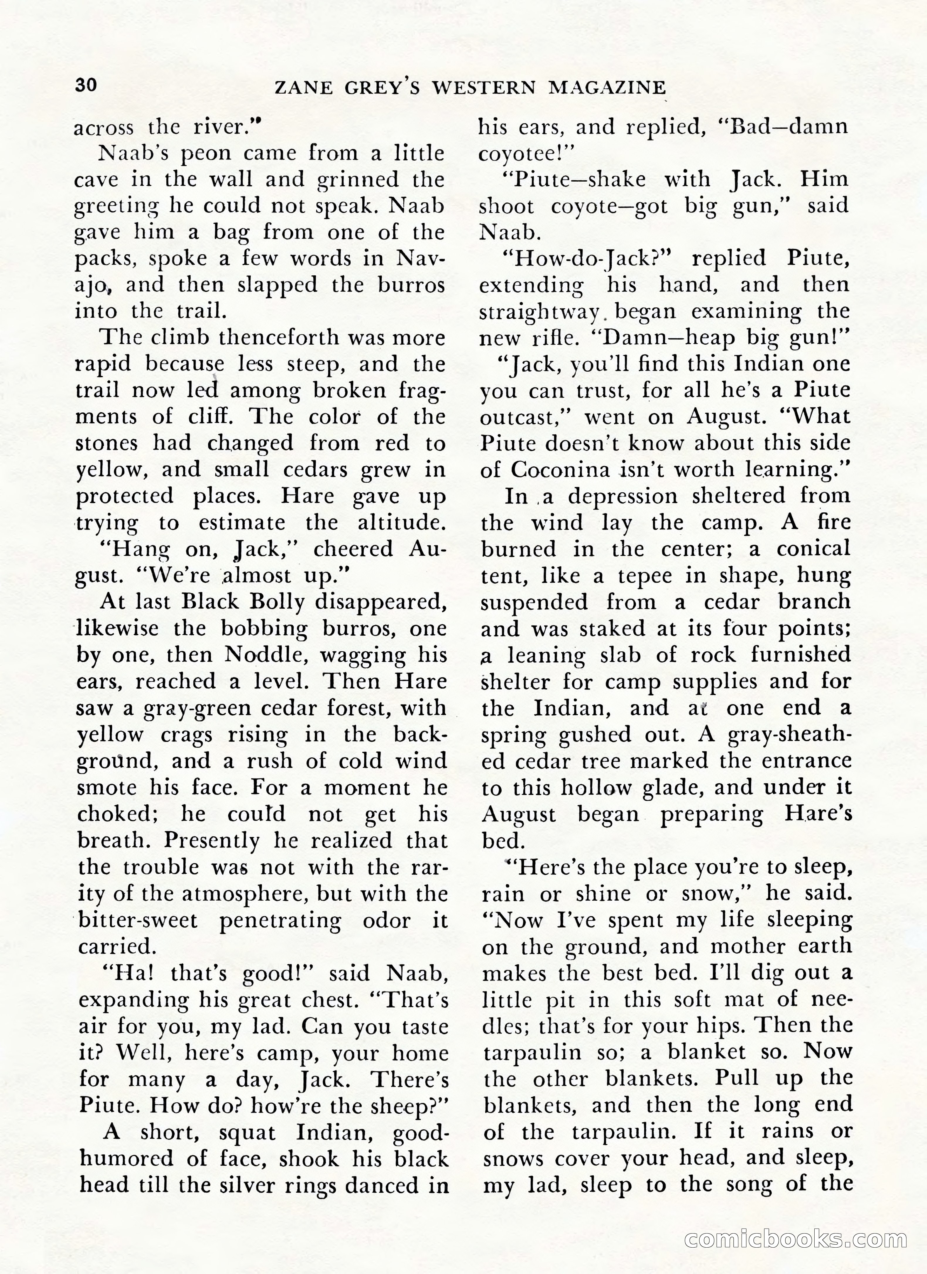 Zane Grey's Western Magazine, May-June 1947 — page 34 of 198