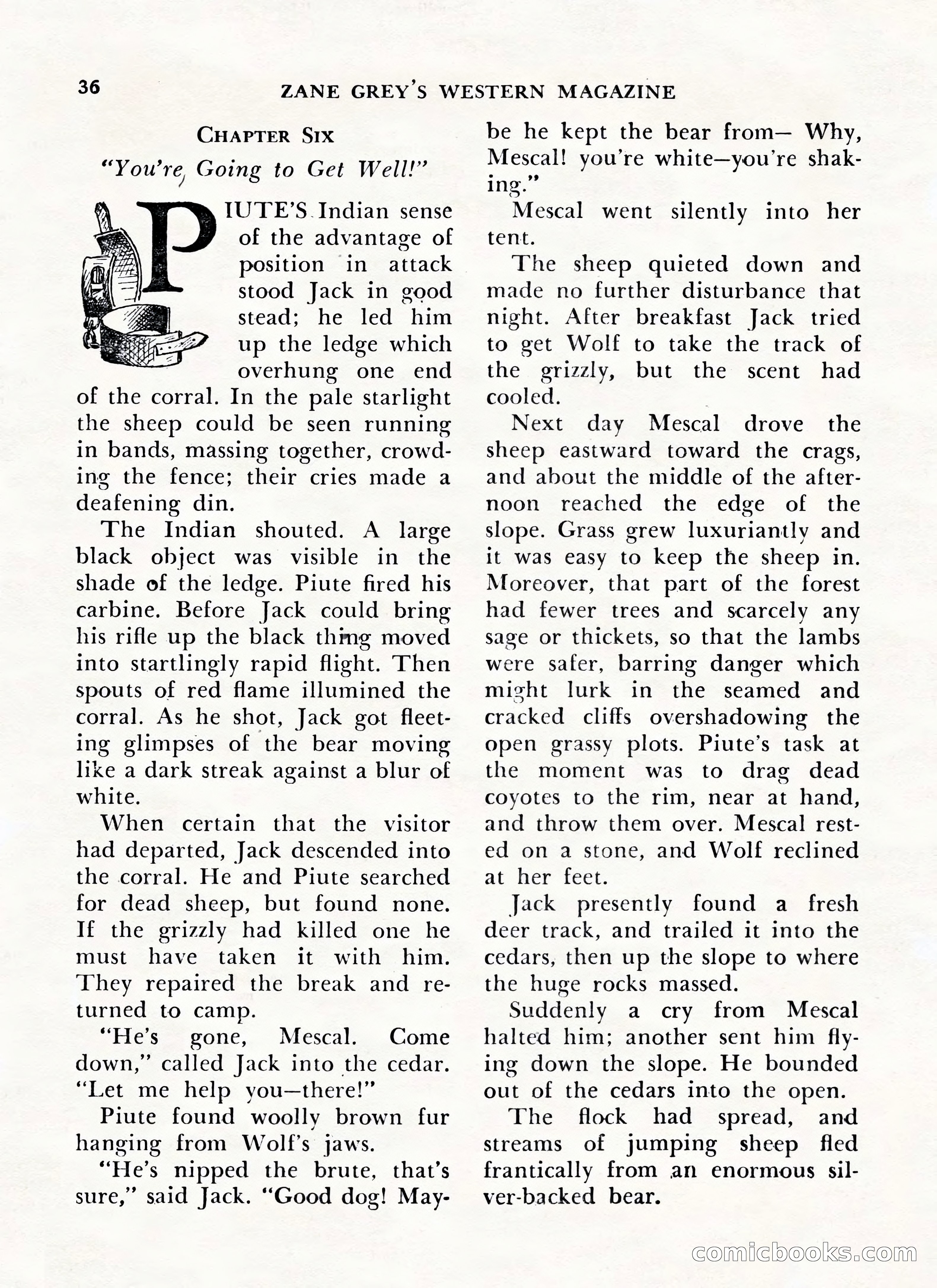 Zane Grey's Western Magazine, May-June 1947 — page 40 of 198