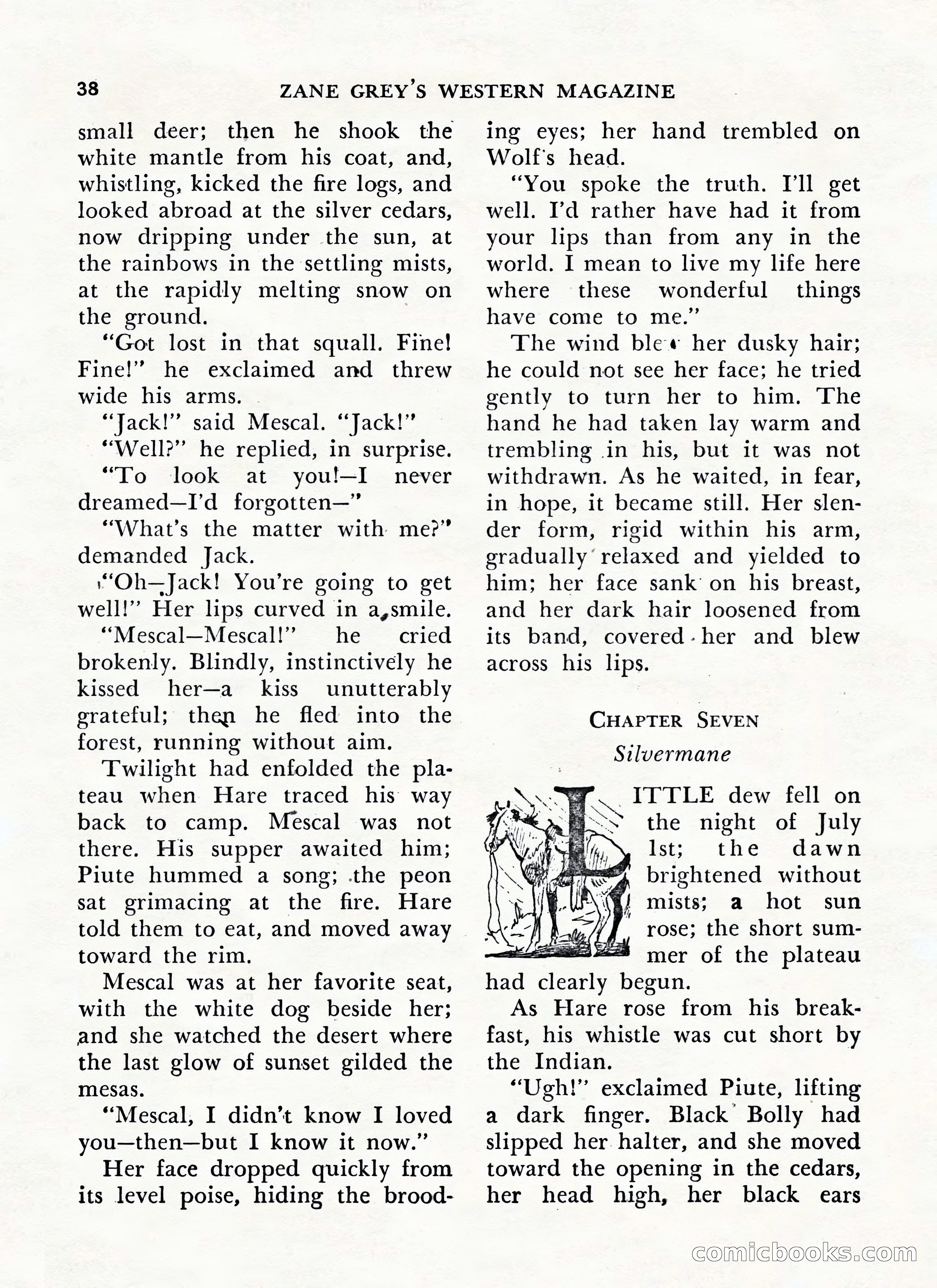 Zane Grey's Western Magazine, May-June 1947 — page 42 of 198