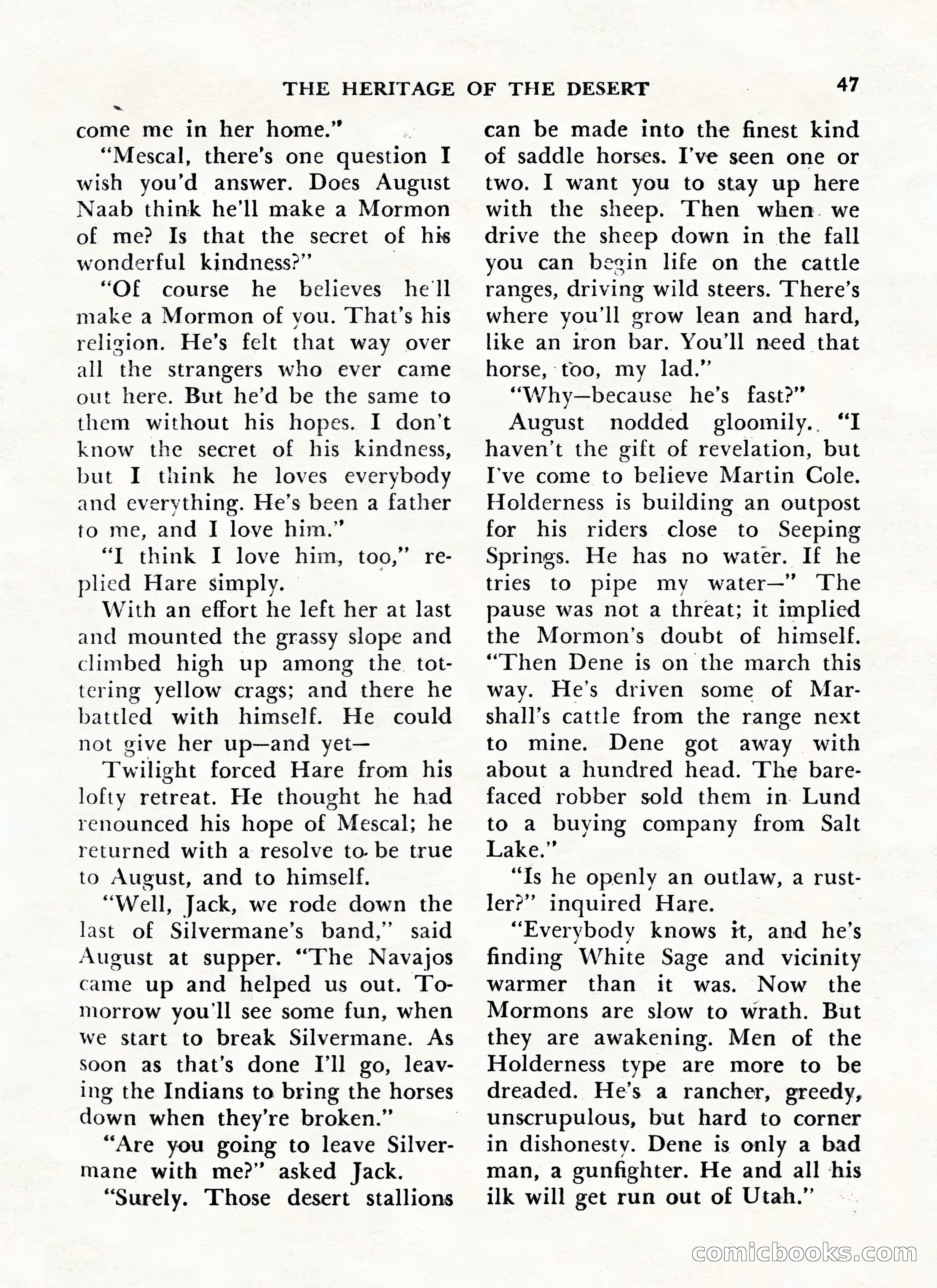 Zane Grey's Western Magazine, May-June 1947 — page 51 of 198
