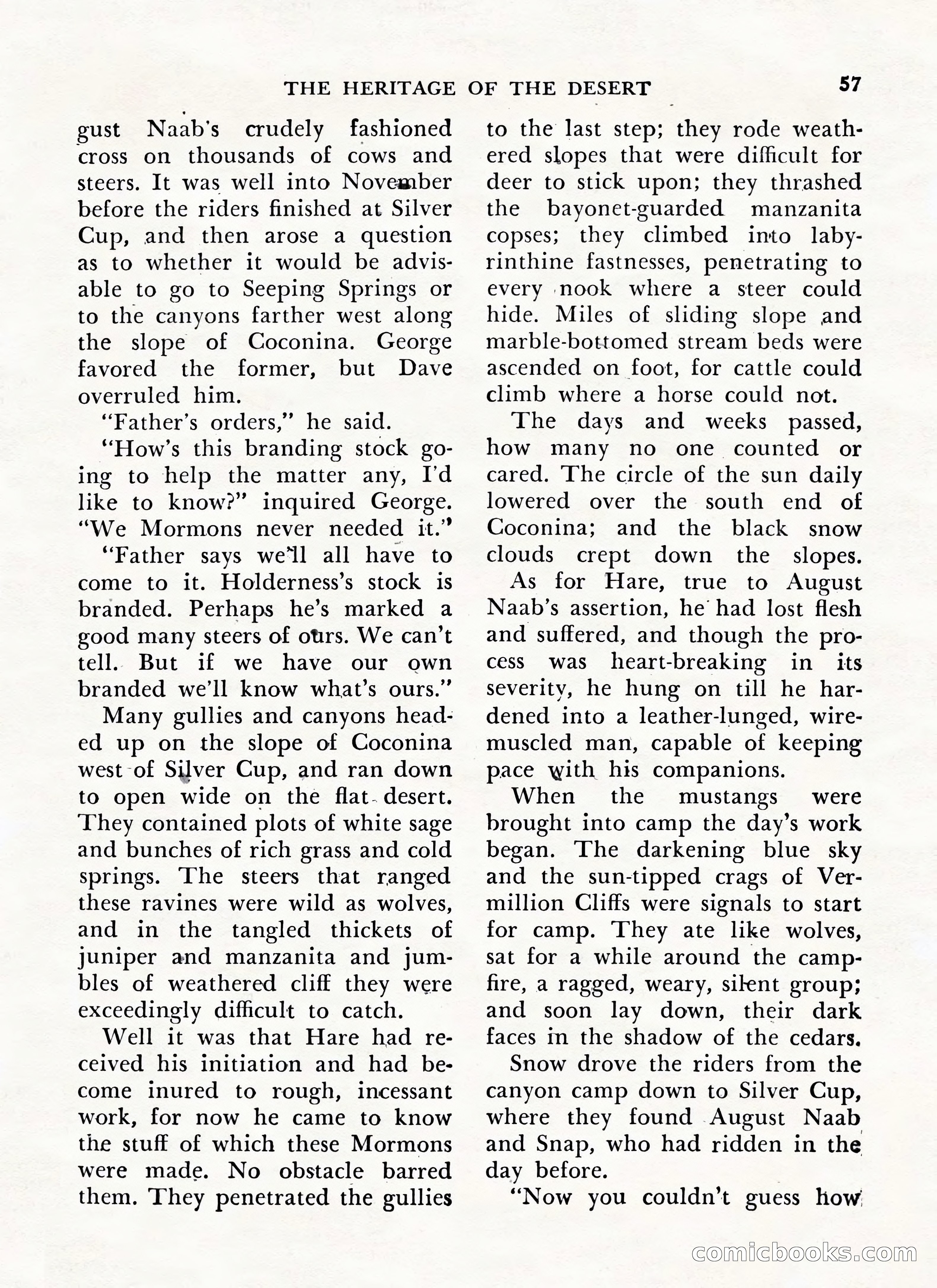 Zane Grey's Western Magazine, May-June 1947 — page 61 of 198