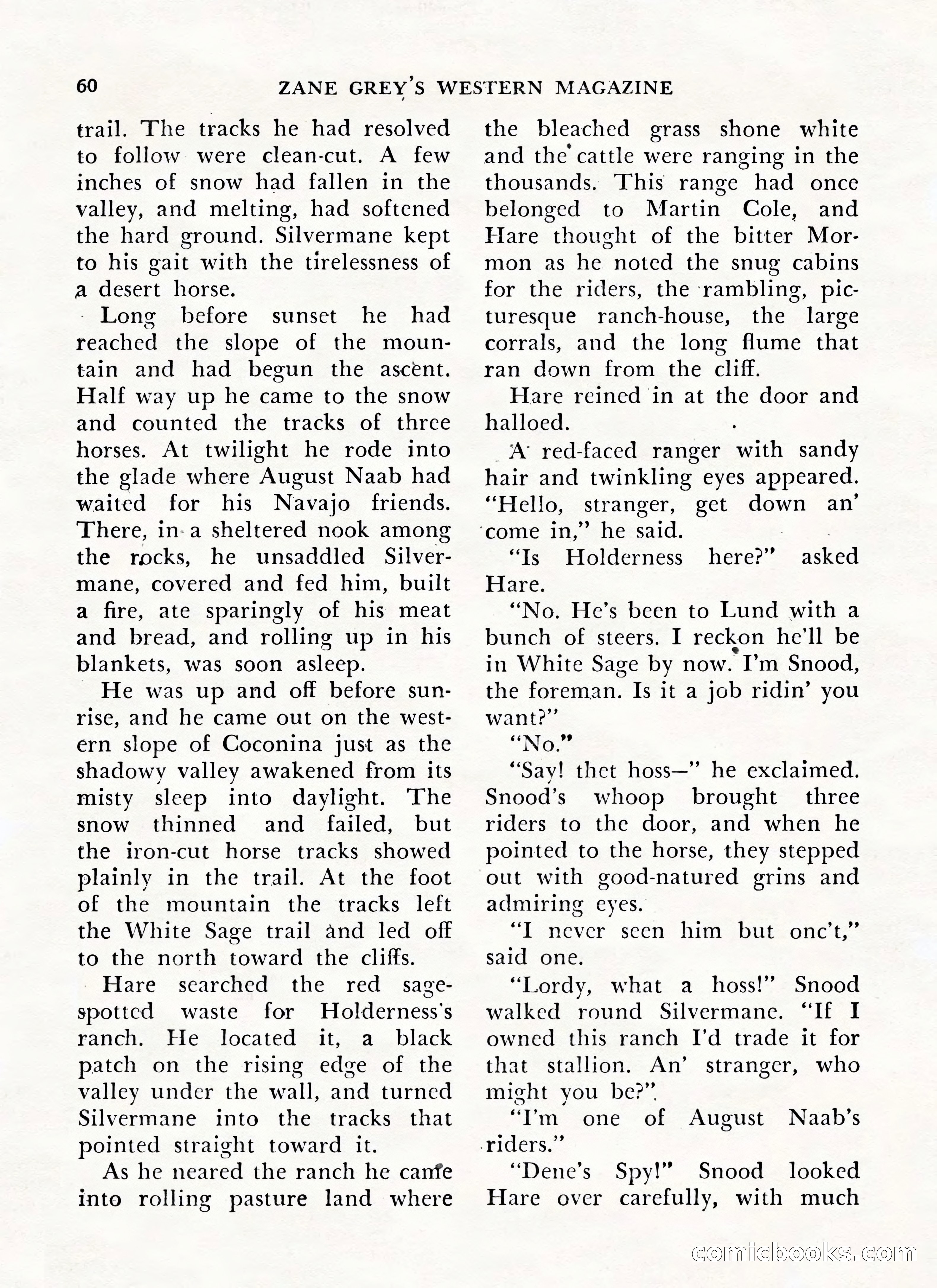 Zane Grey's Western Magazine, May-June 1947 — page 64 of 198