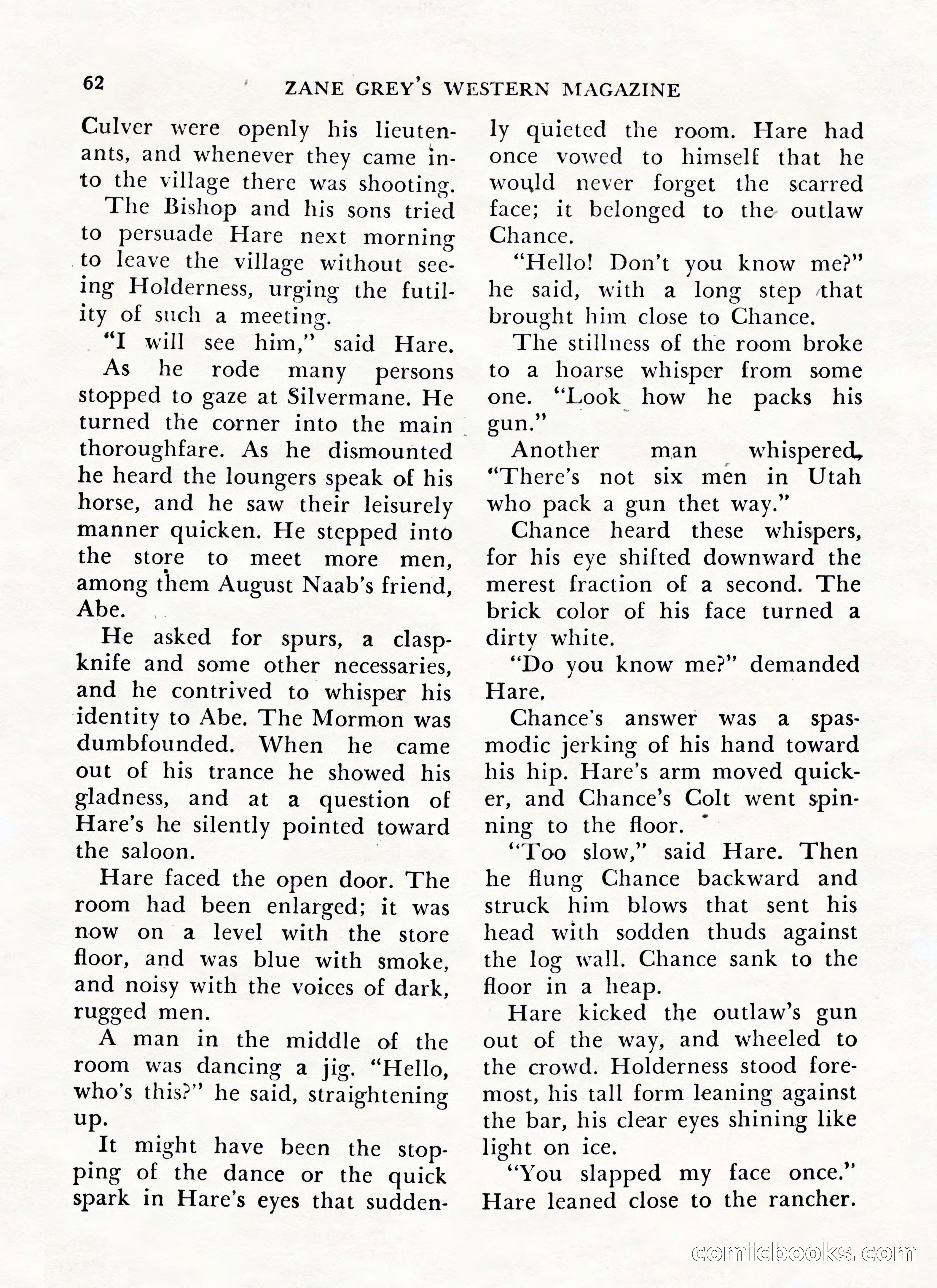 Zane Grey's Western Magazine, May-June 1947 — page 66 of 198