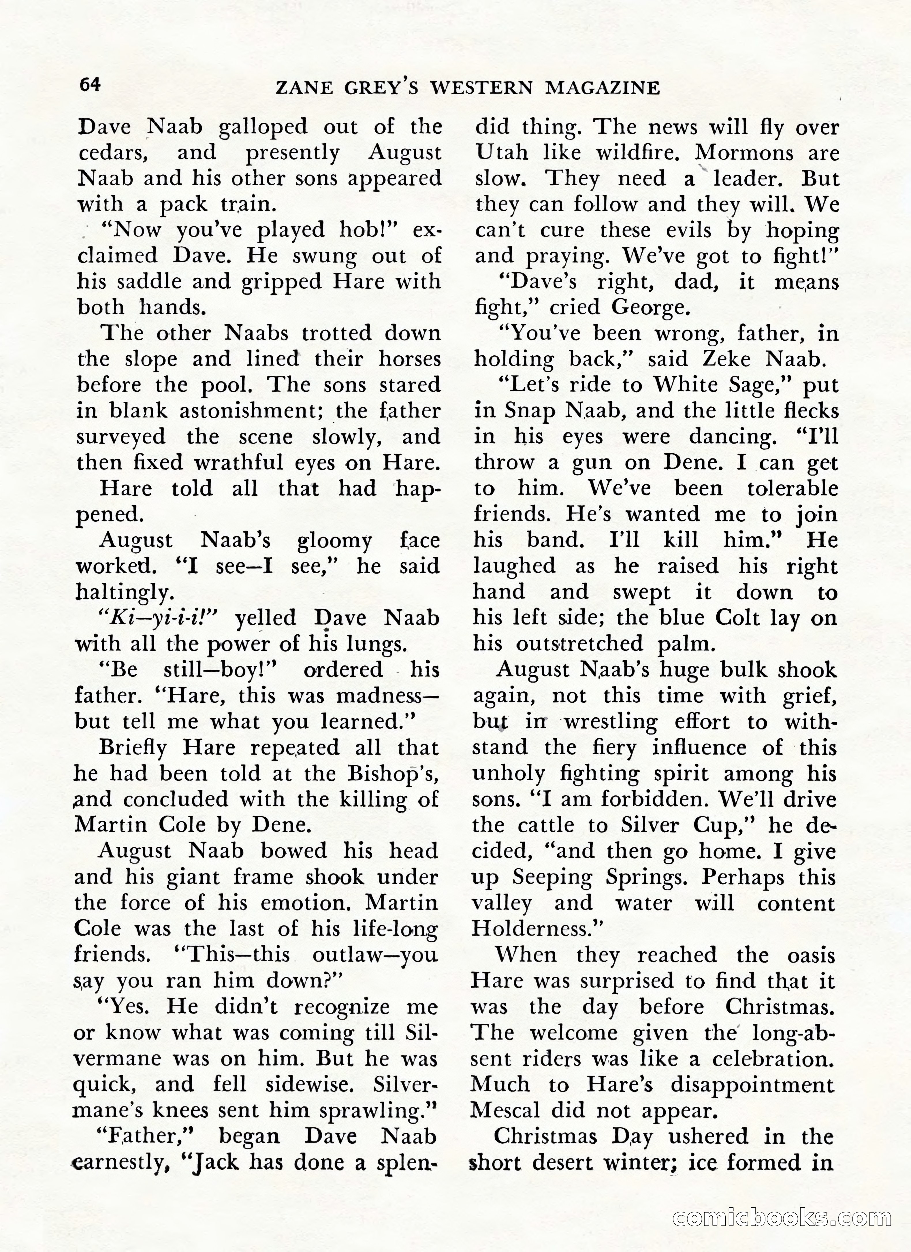 Zane Grey's Western Magazine, May-June 1947 — page 68 of 198