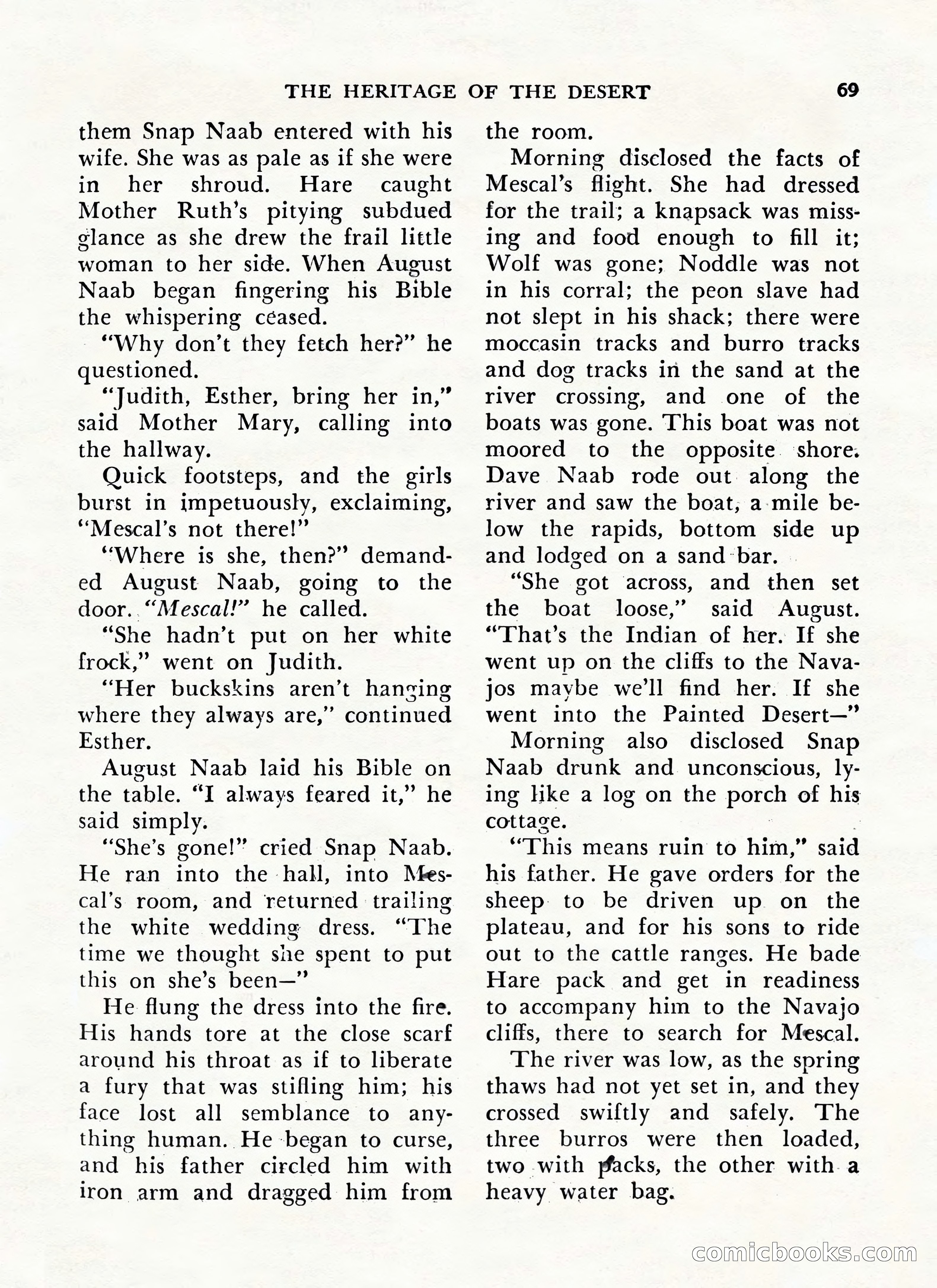 Zane Grey's Western Magazine, May-June 1947 — page 73 of 198
