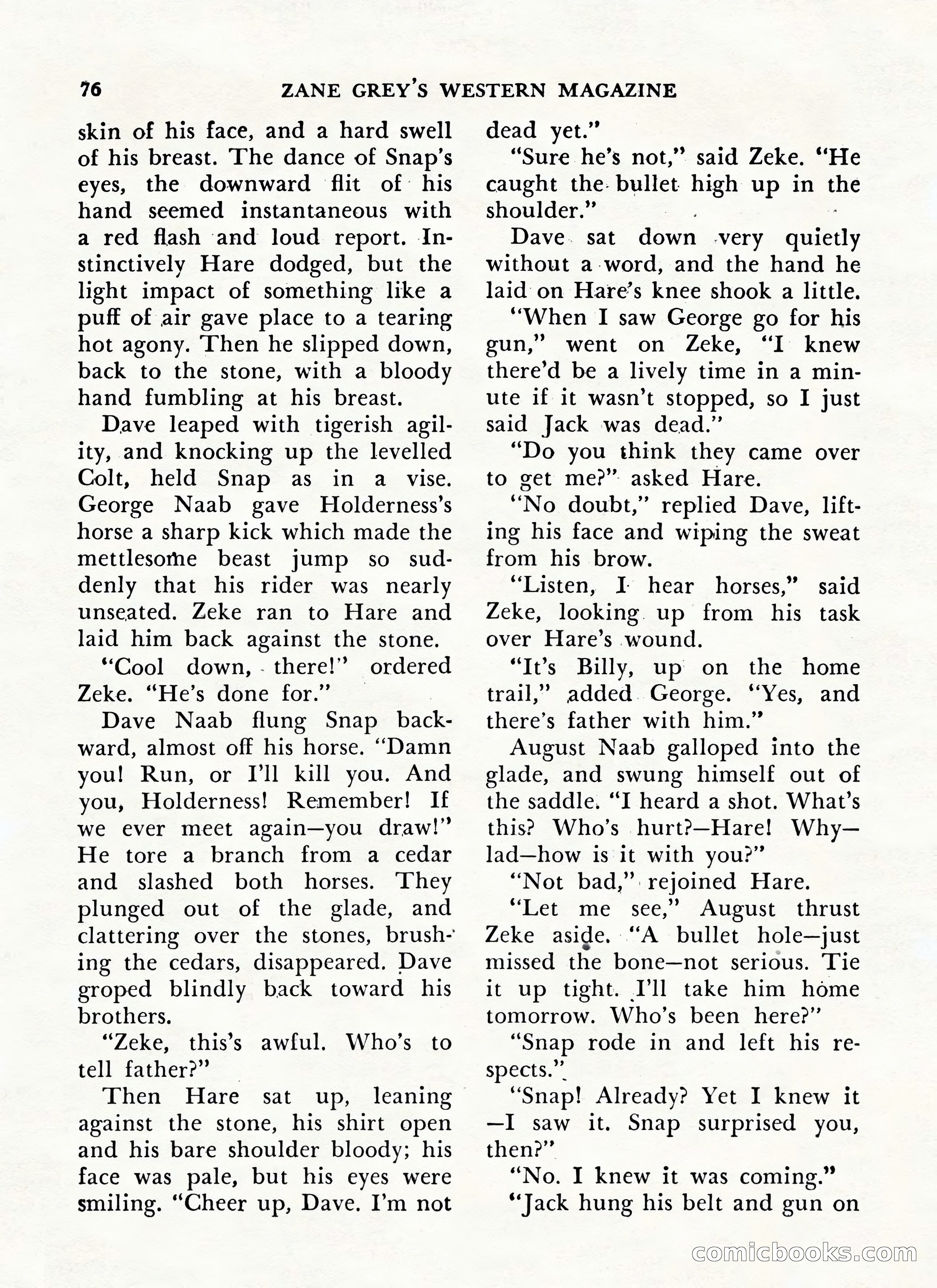 Zane Grey's Western Magazine, May-June 1947 — page 80 of 198