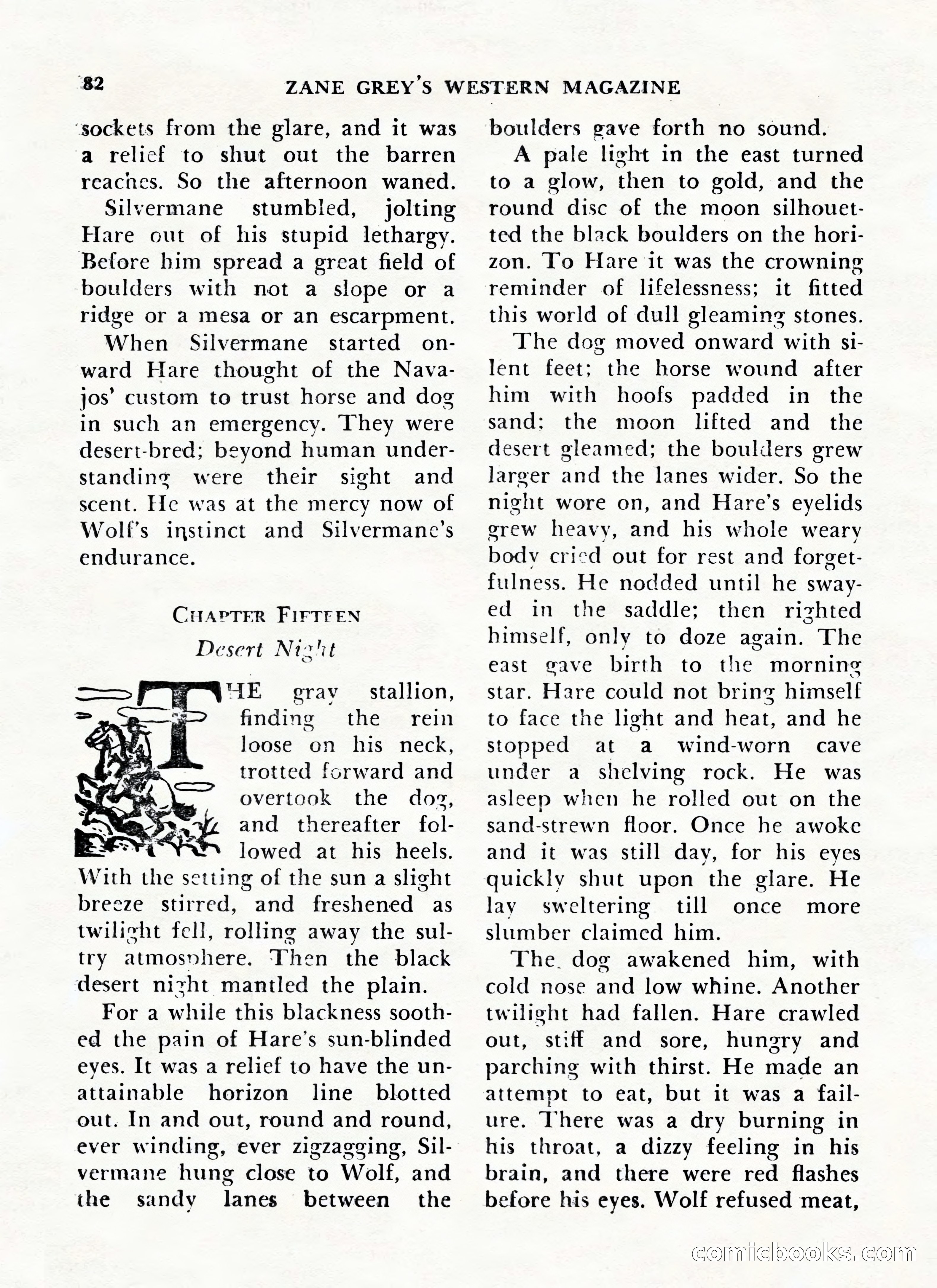 Zane Grey's Western Magazine, May-June 1947 — page 86 of 198