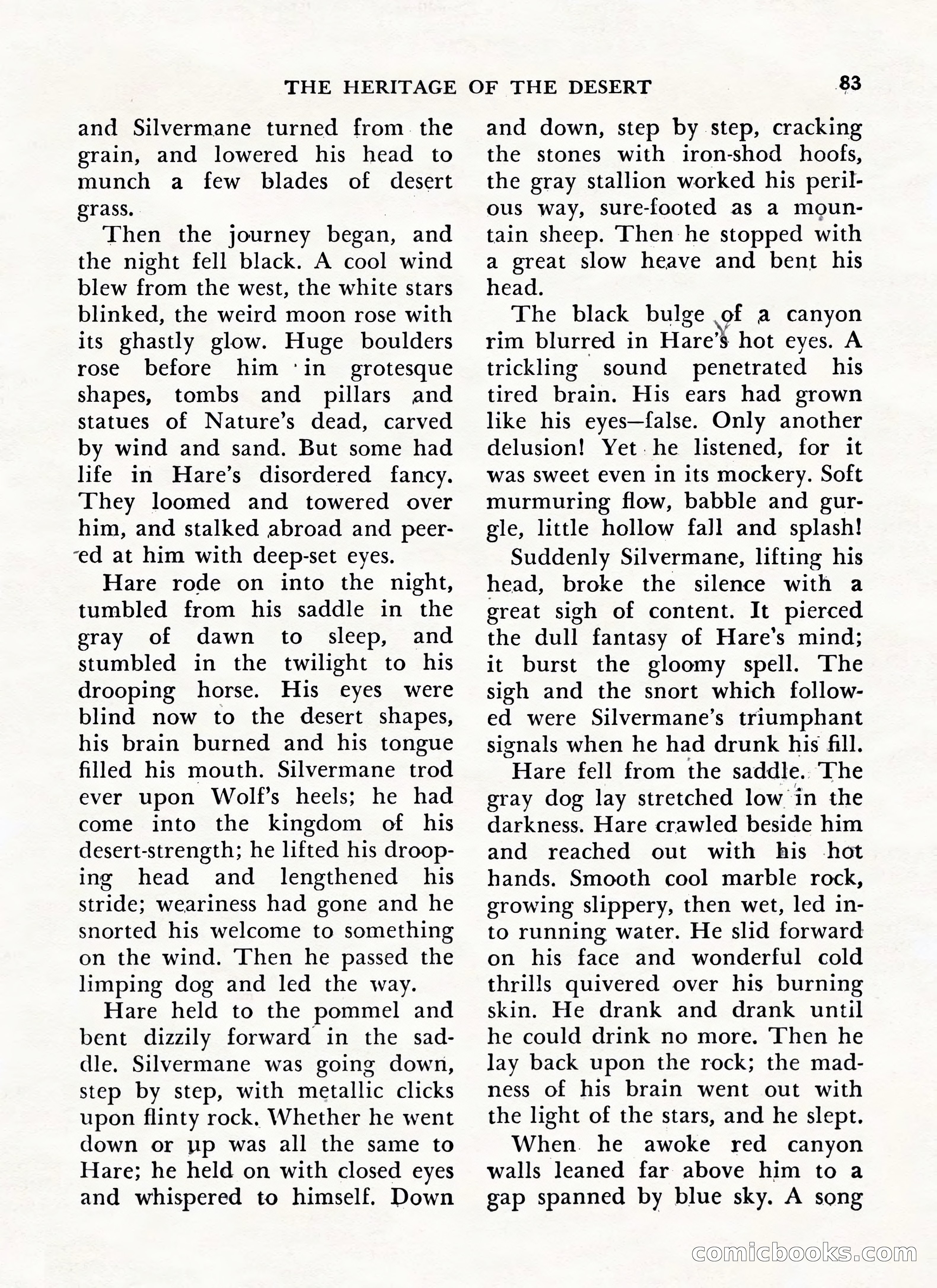 Zane Grey's Western Magazine, May-June 1947 — page 87 of 198