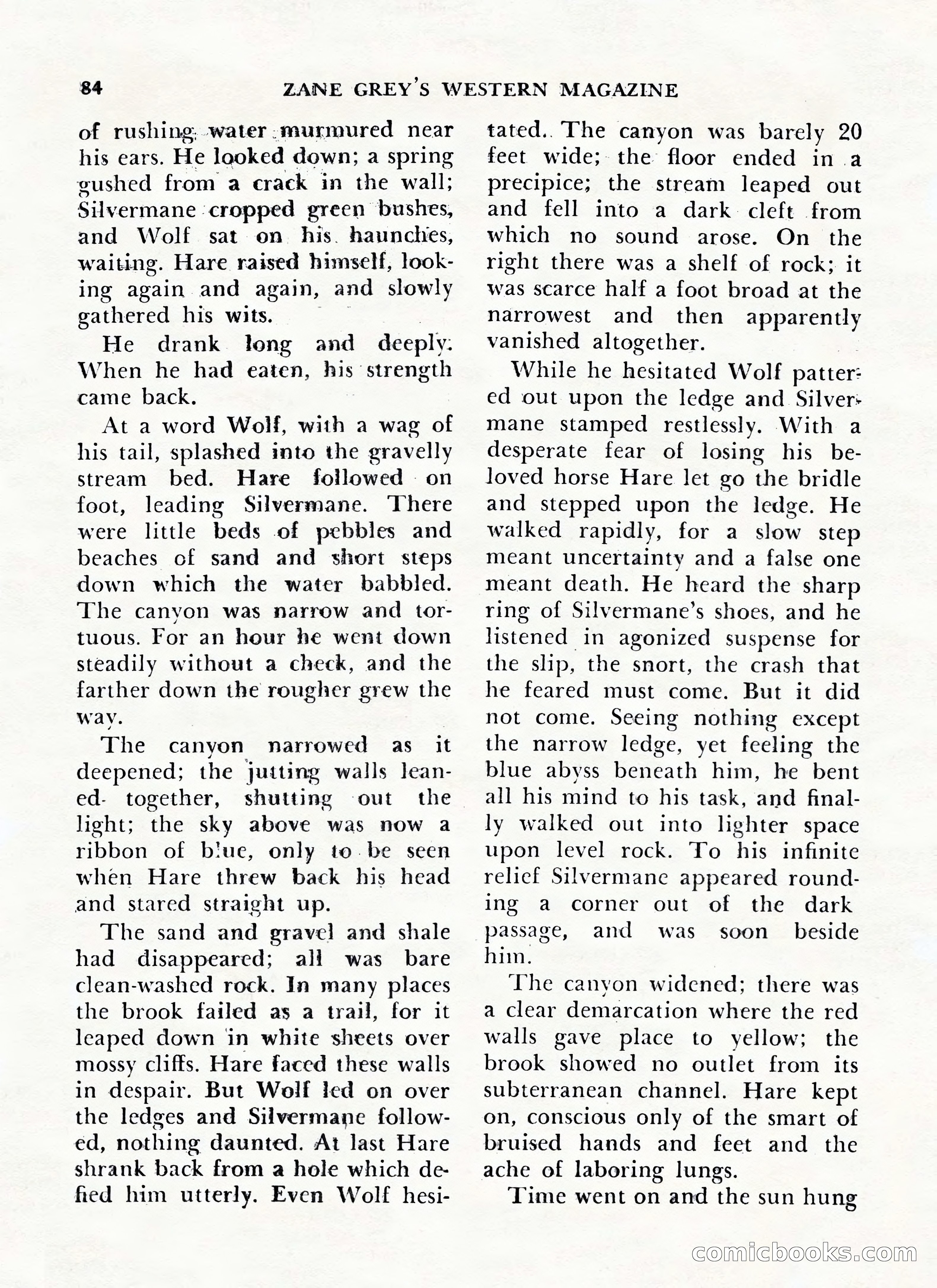 Zane Grey's Western Magazine, May-June 1947 — page 88 of 198