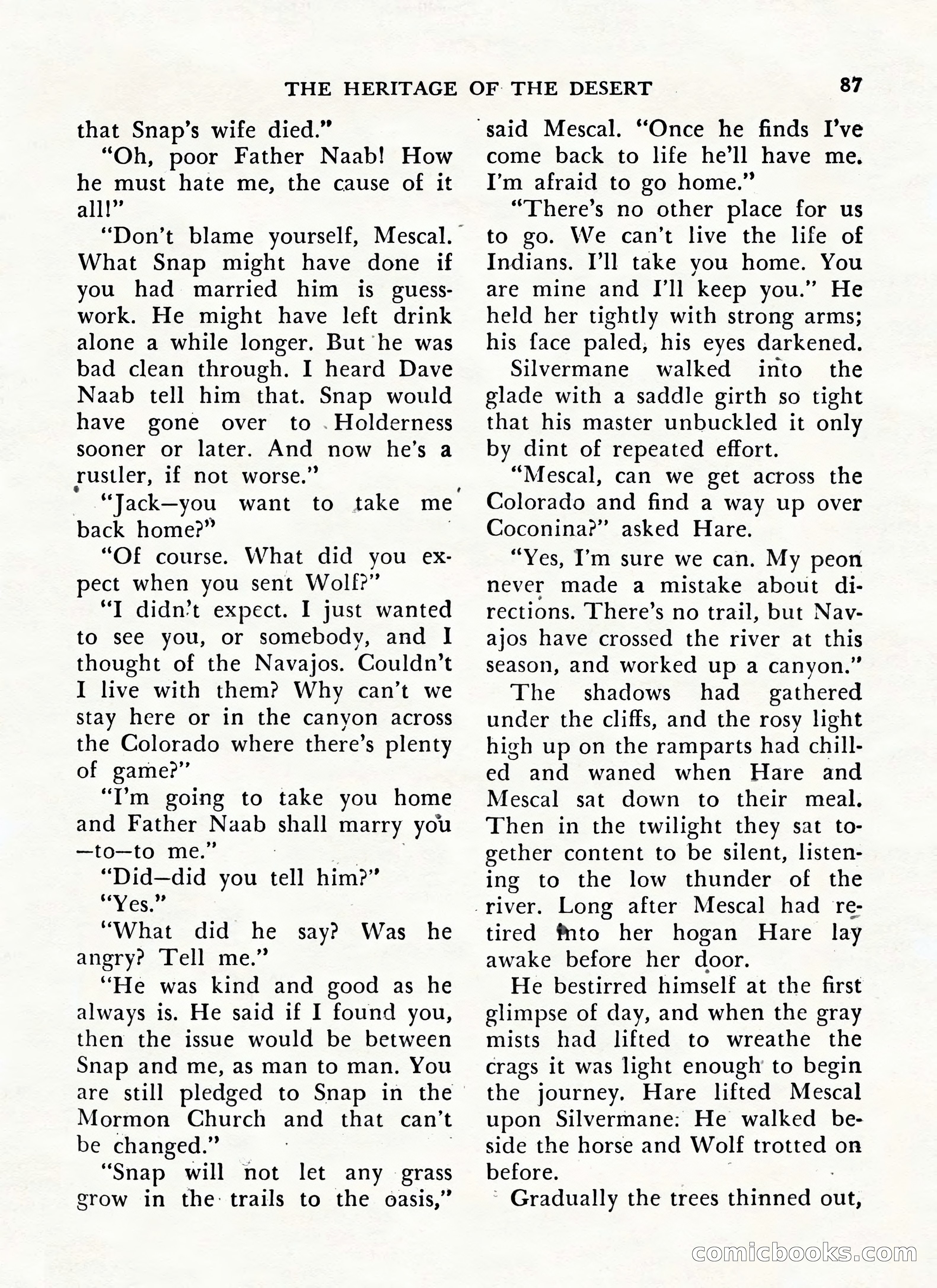 Zane Grey's Western Magazine, May-June 1947 — page 91 of 198