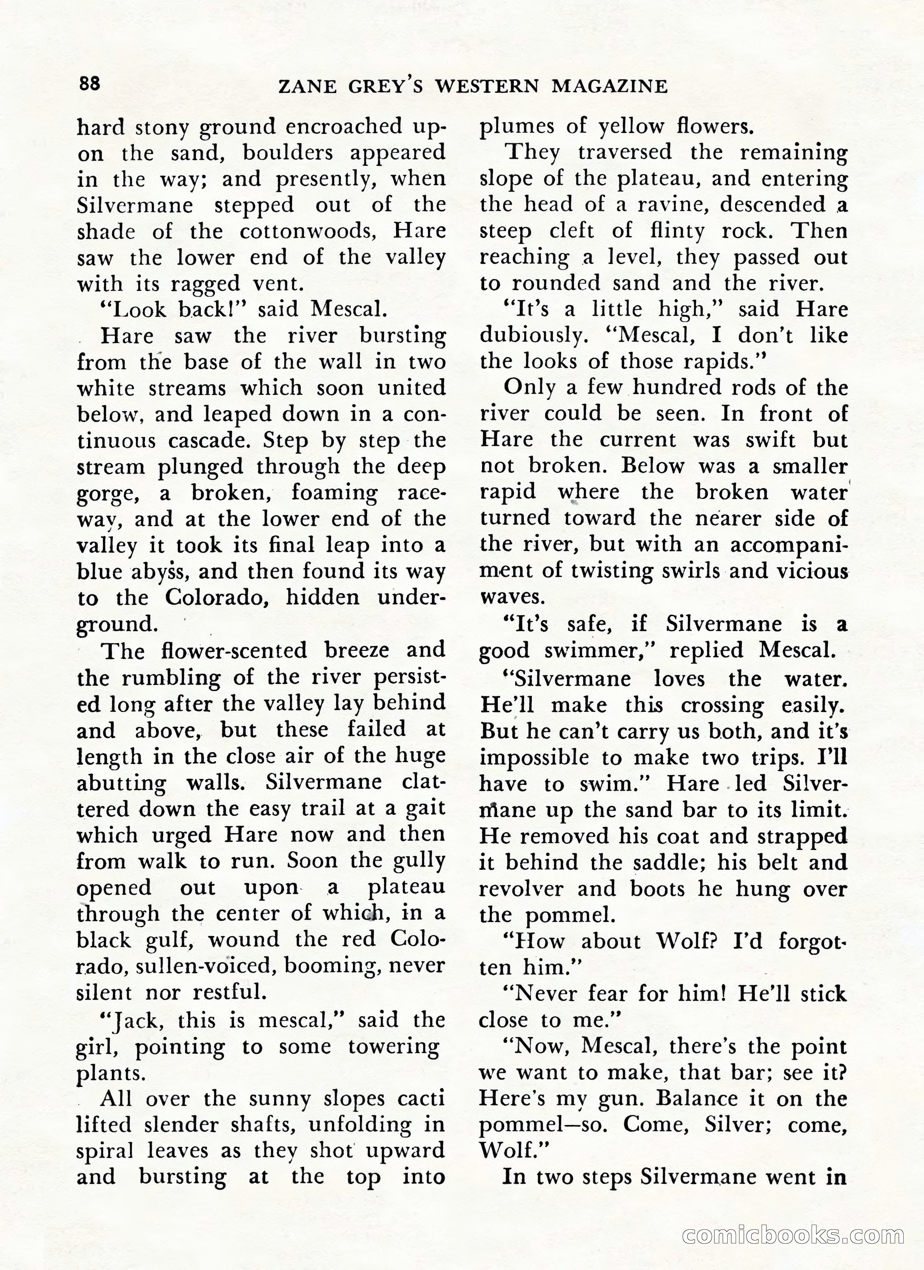 Zane Grey's Western Magazine, May-June 1947 — page 92 of 198