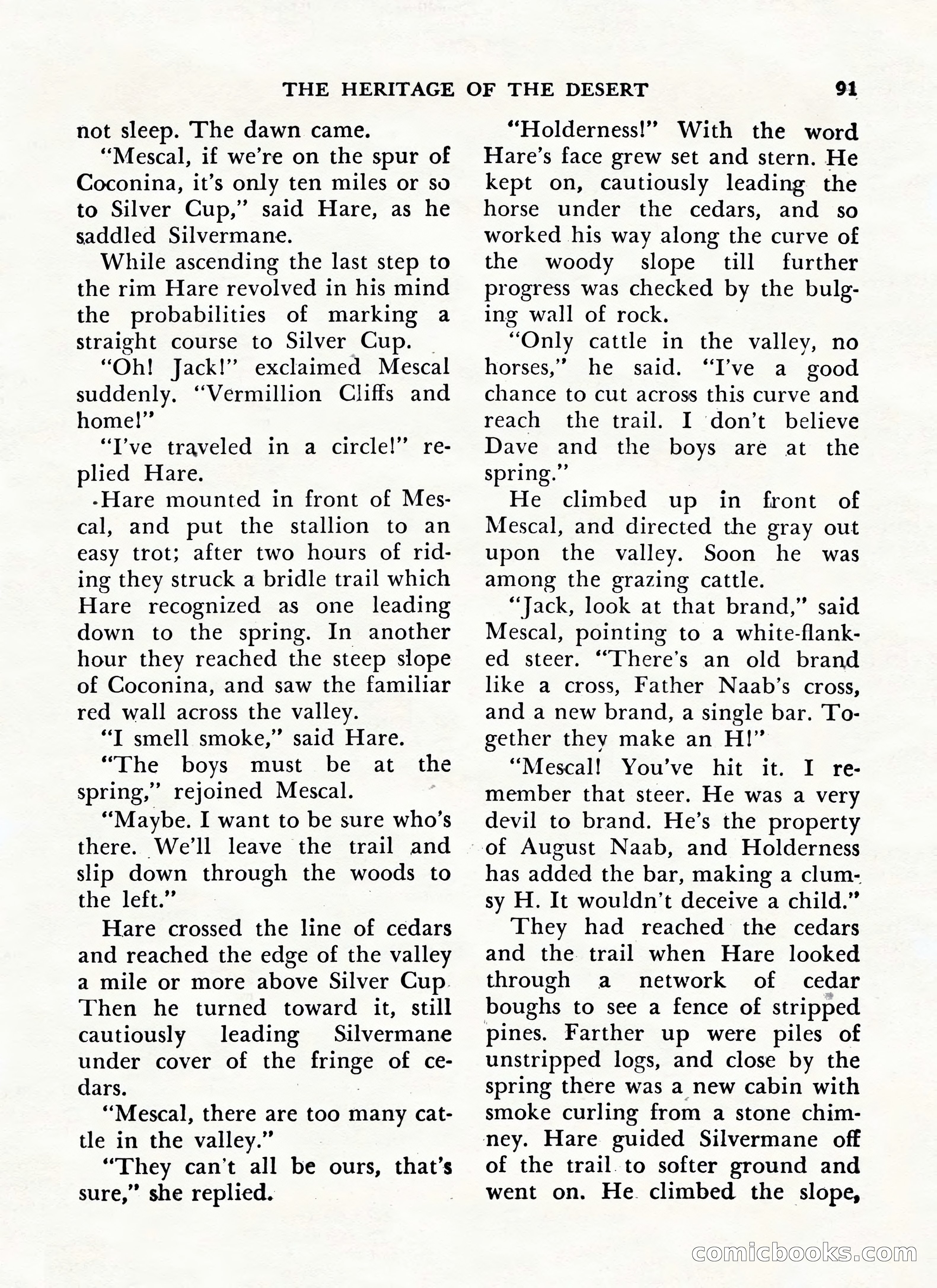 Zane Grey's Western Magazine, May-June 1947 — page 95 of 198