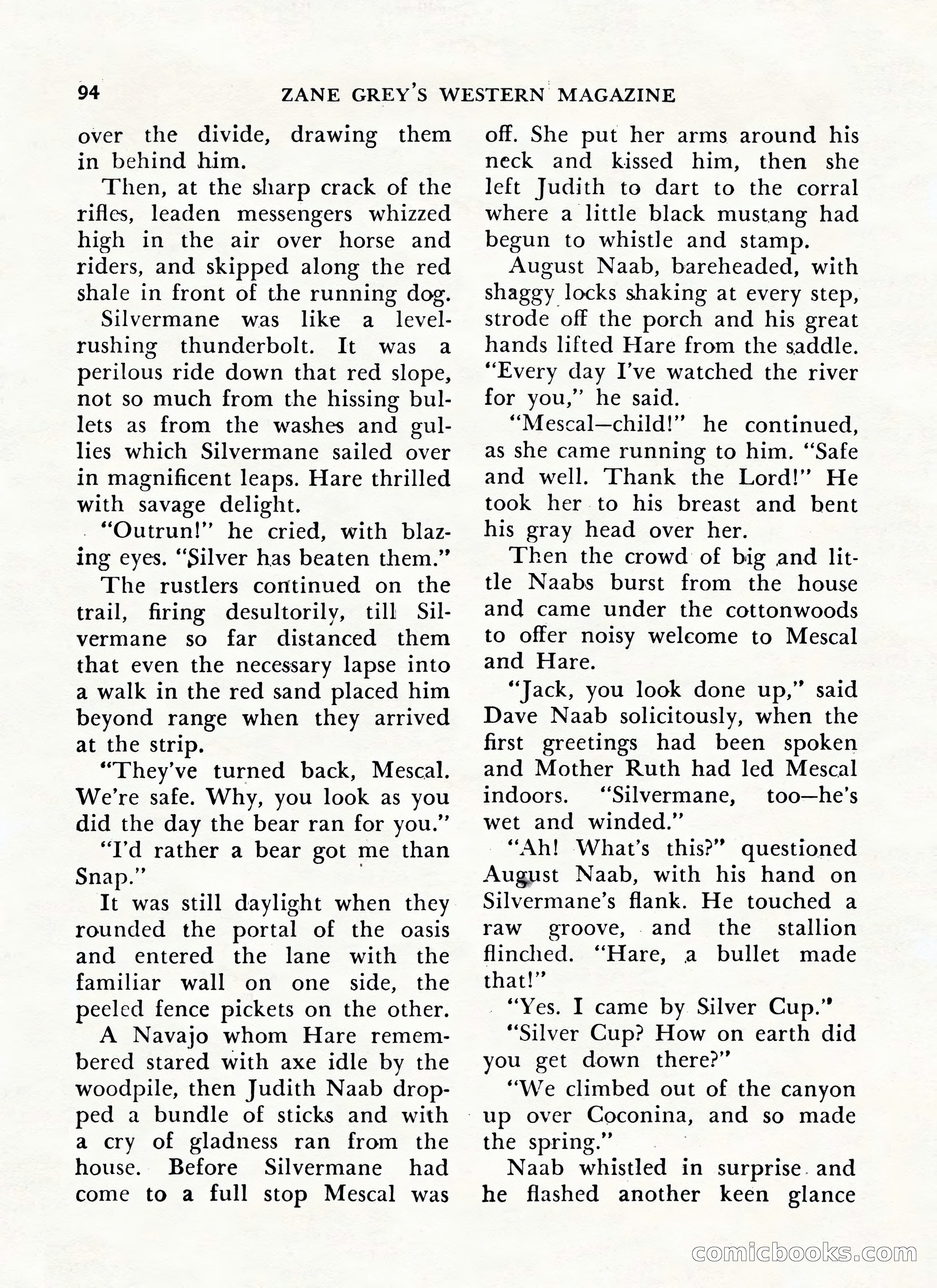 Zane Grey's Western Magazine, May-June 1947 — page 98 of 198