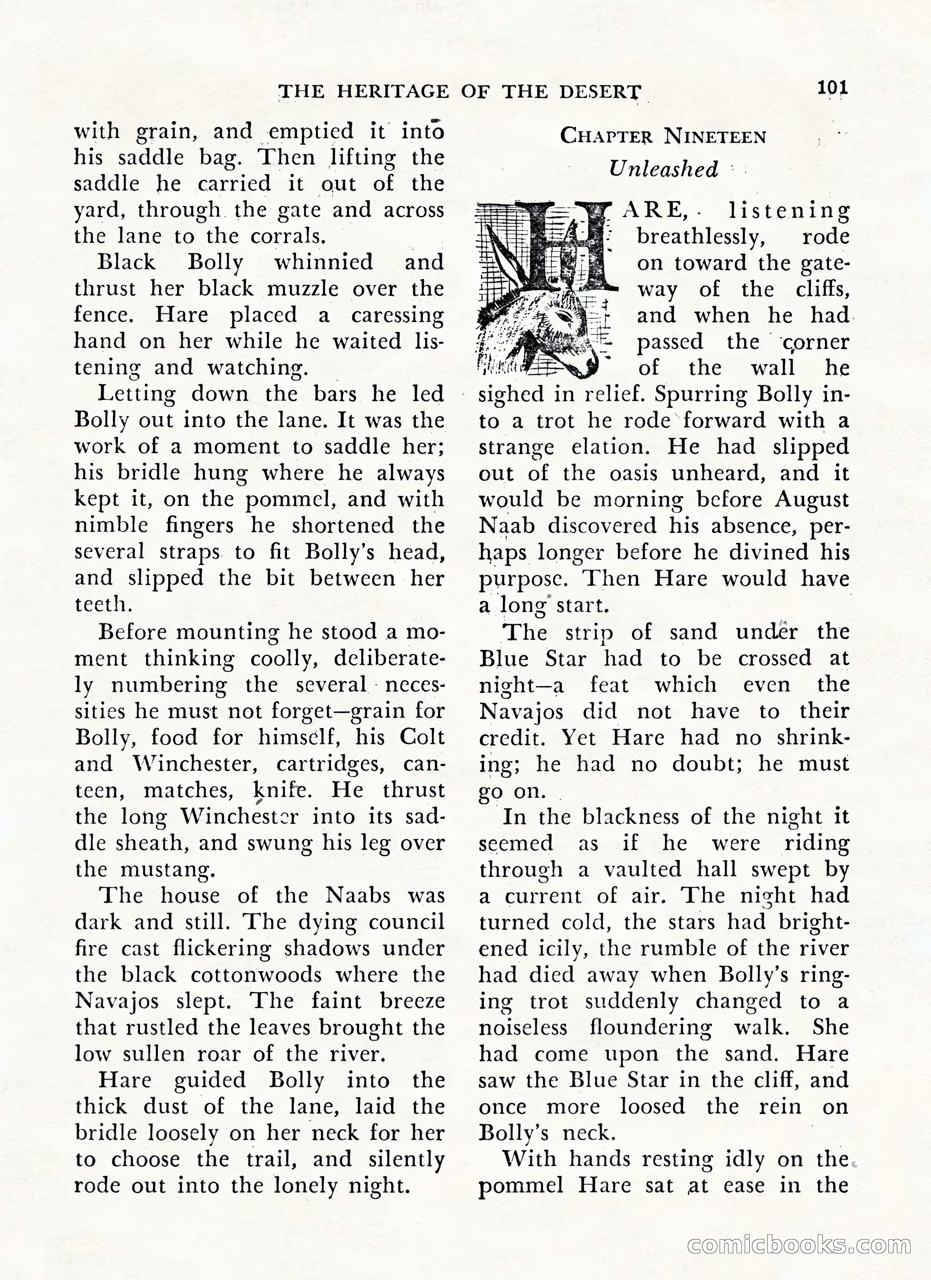 Zane Grey's Western Magazine, May-June 1947 — page 105 of 198