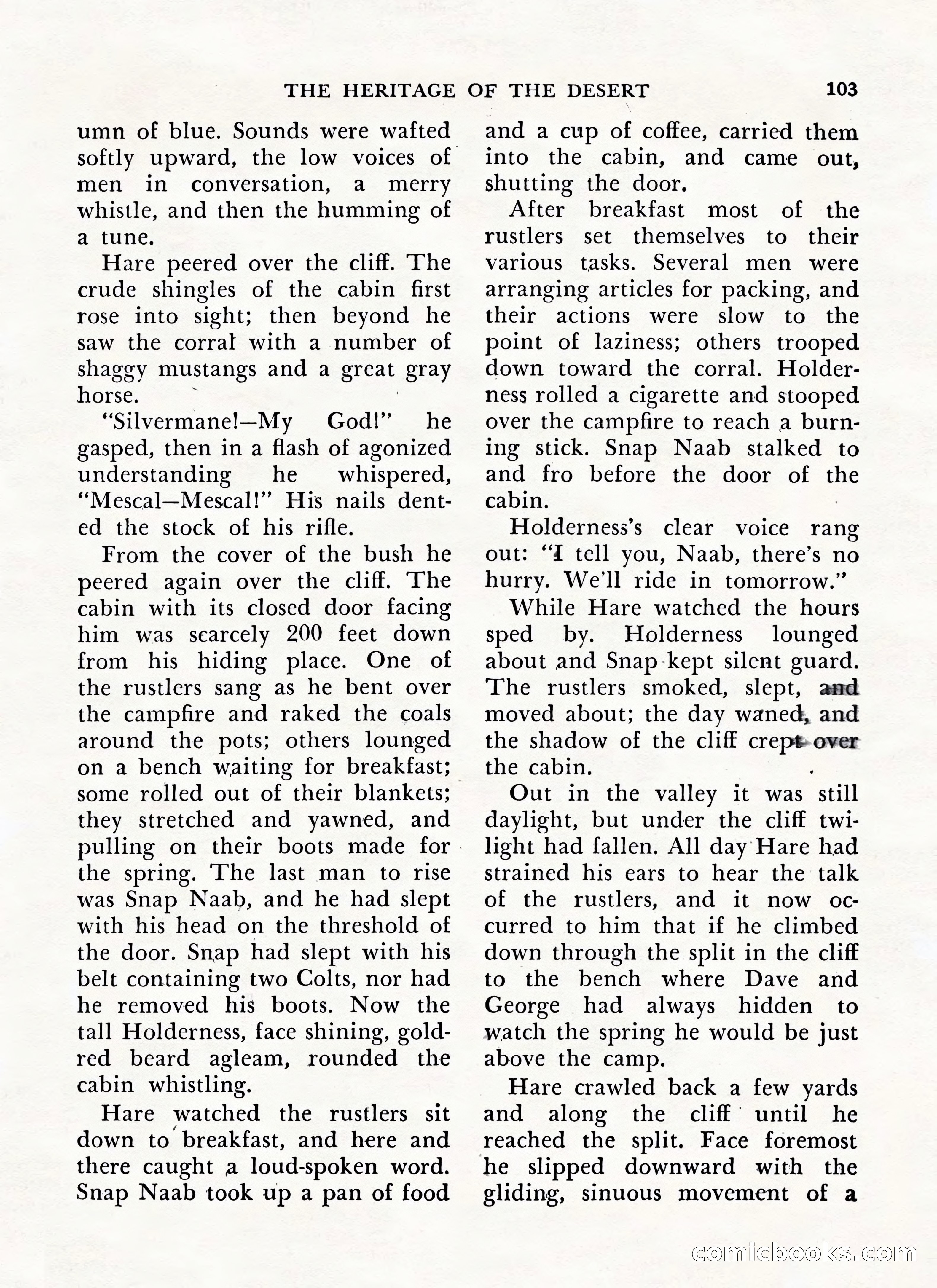 Zane Grey's Western Magazine, May-June 1947 — page 107 of 198