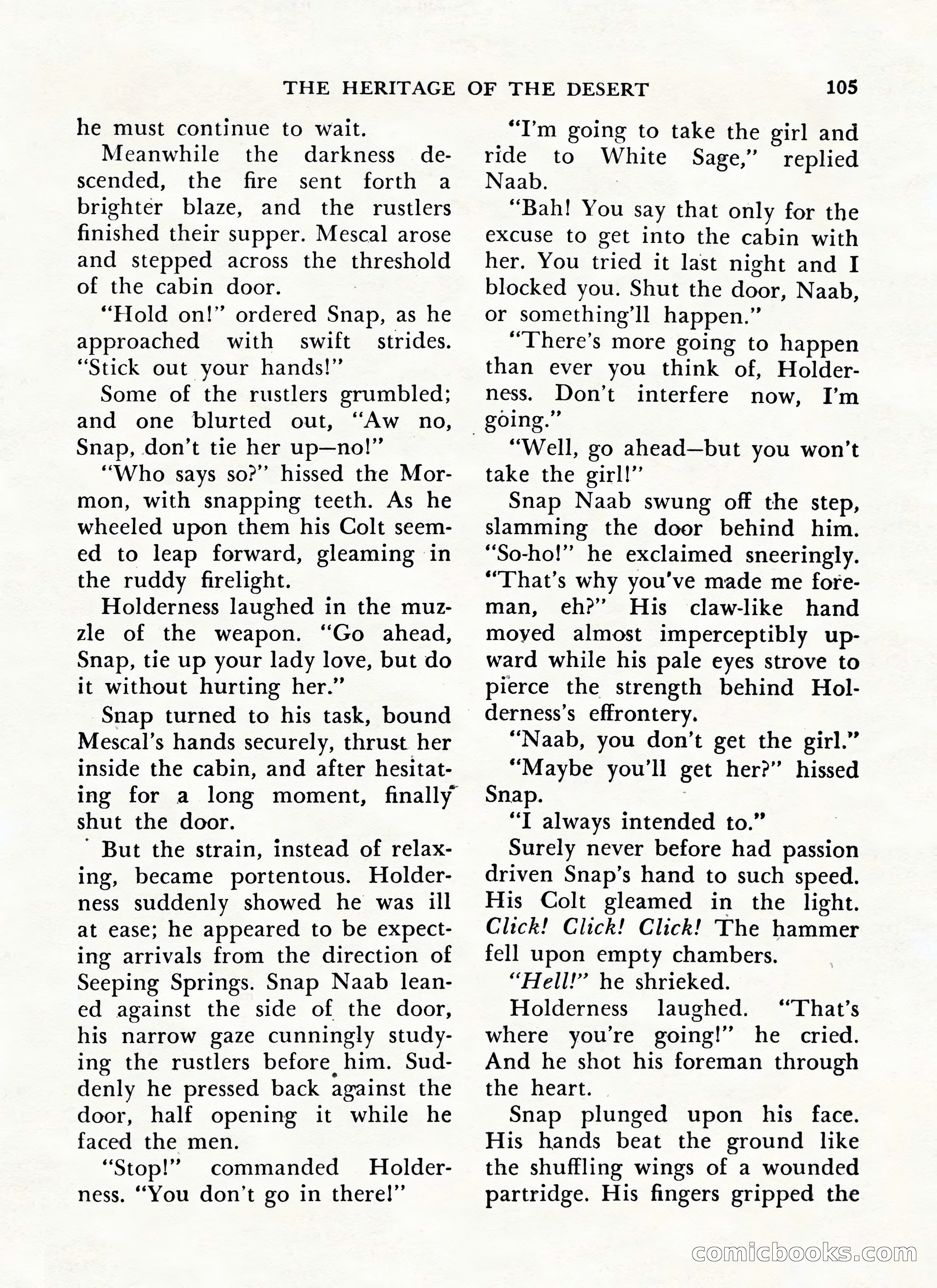 Zane Grey's Western Magazine, May-June 1947 — page 109 of 198