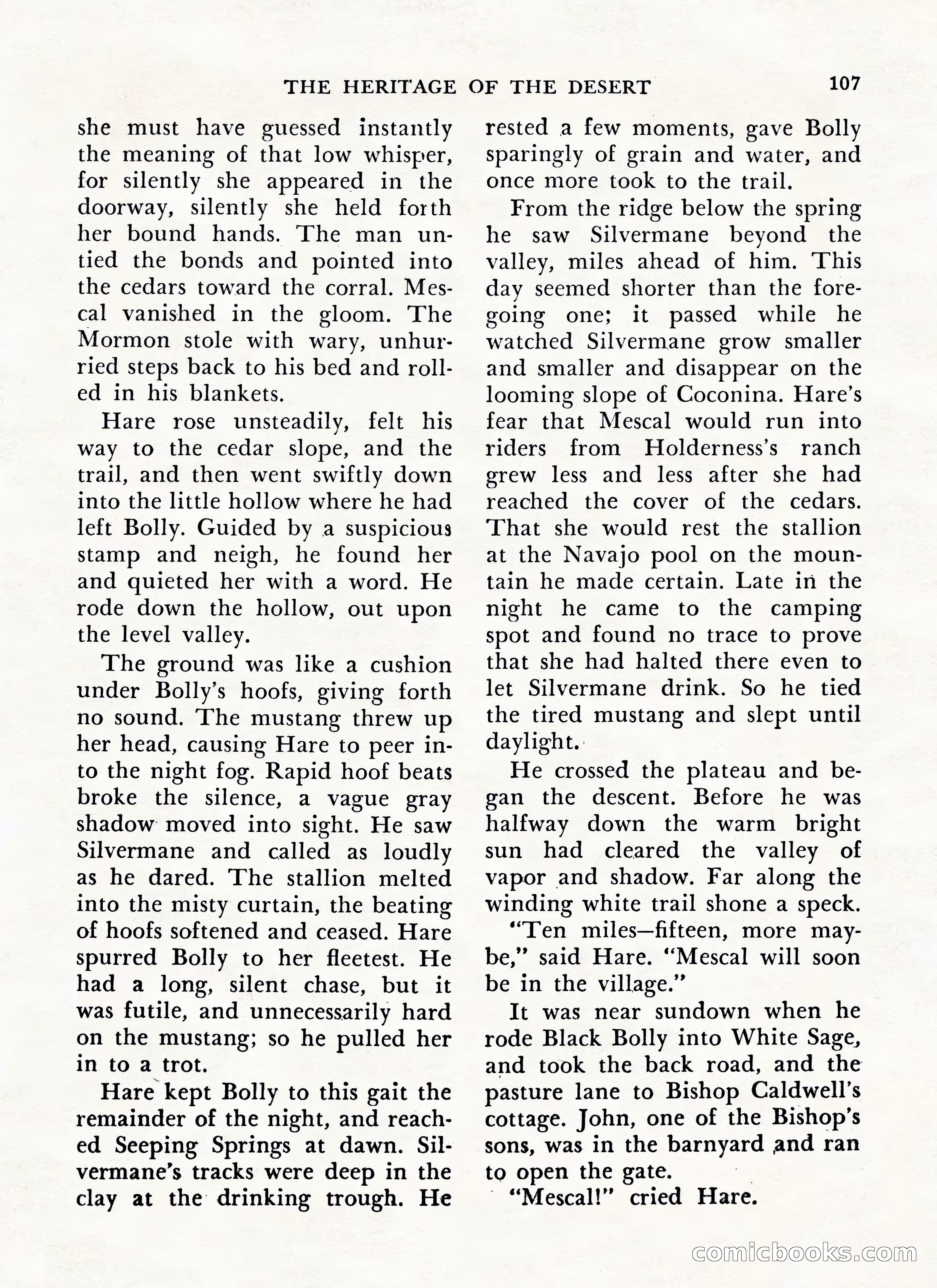 Zane Grey's Western Magazine, May-June 1947 — page 111 of 198