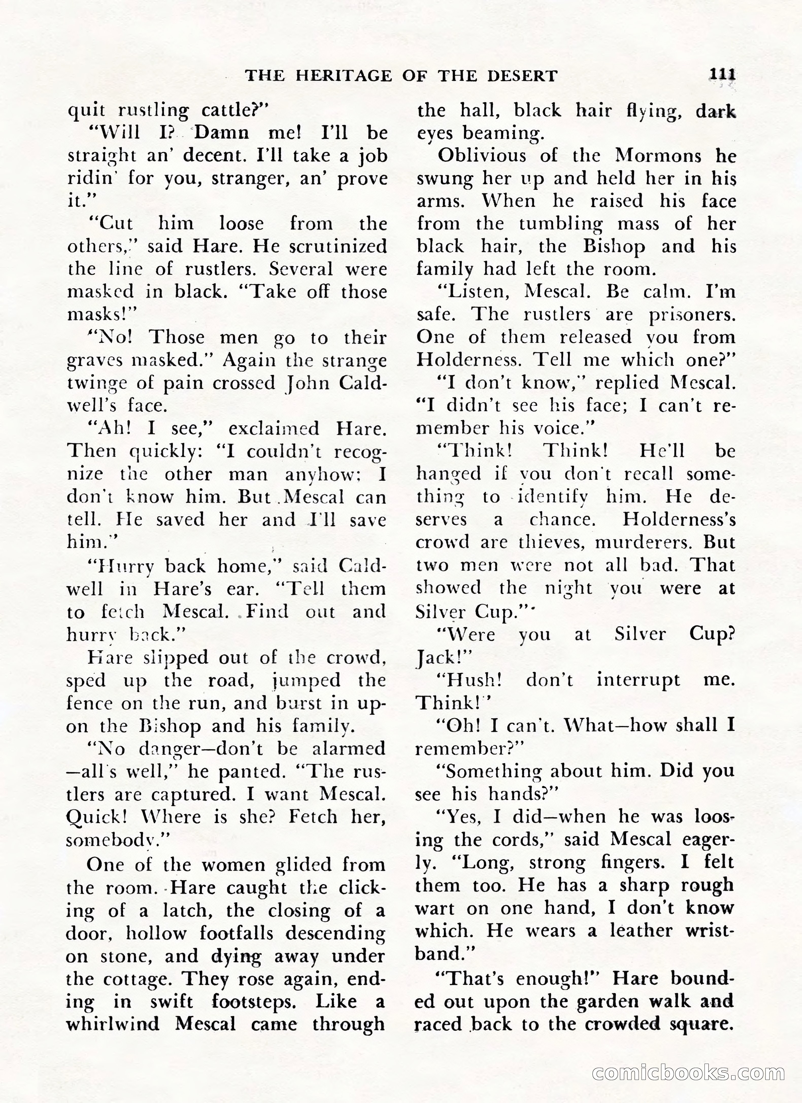 Zane Grey's Western Magazine, May-June 1947 — page 115 of 198