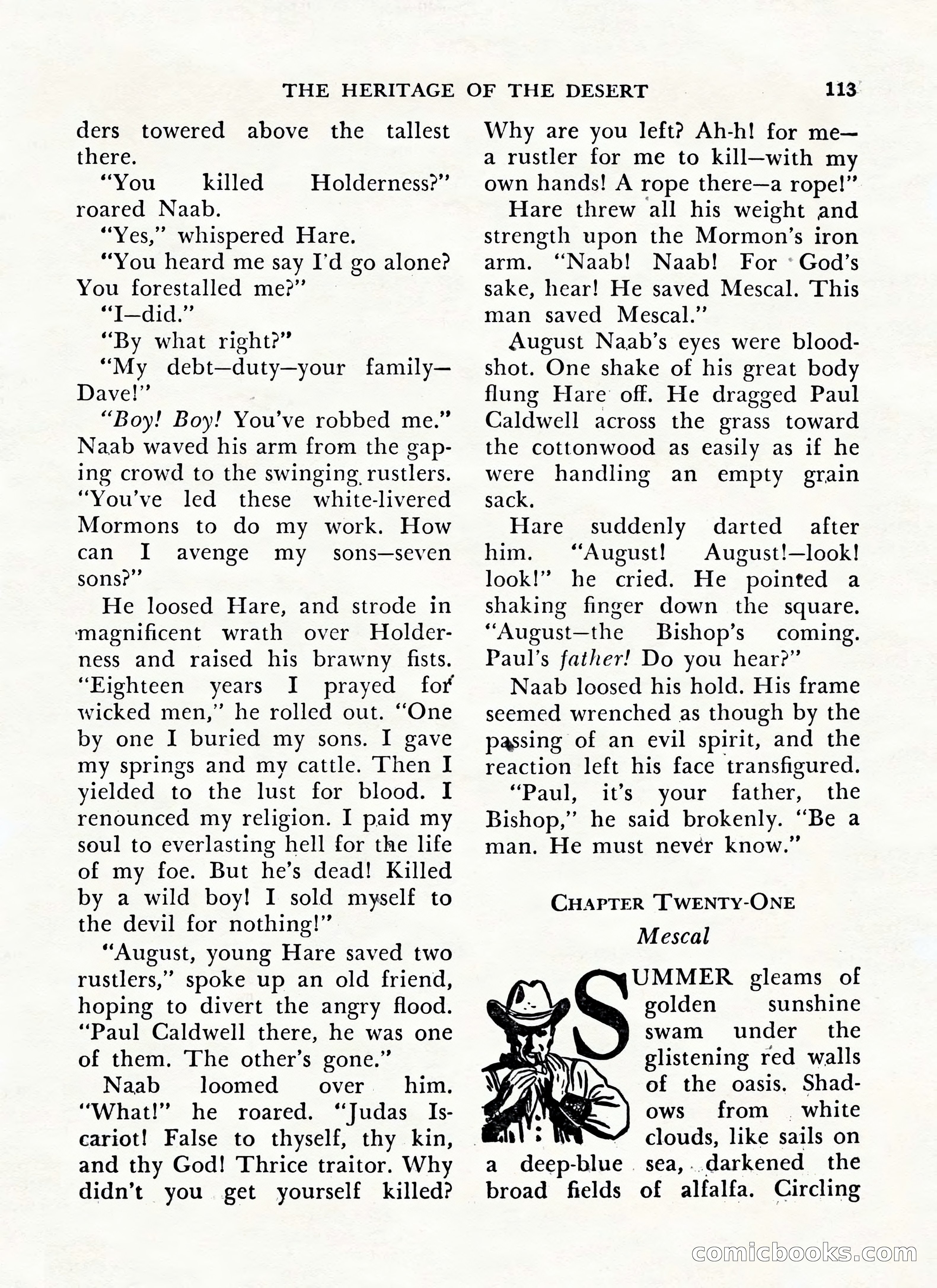 Zane Grey's Western Magazine, May-June 1947 — page 117 of 198