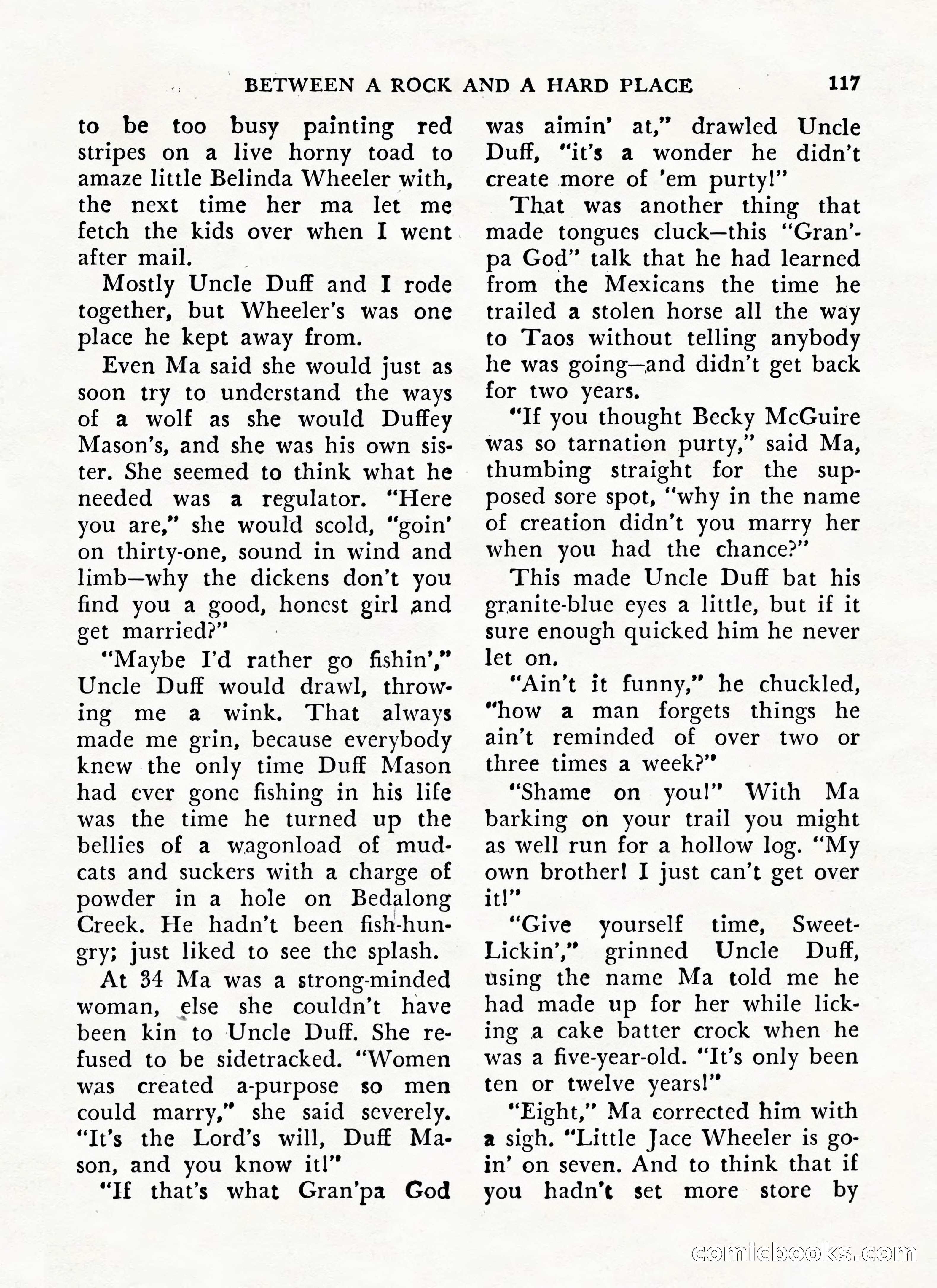 Zane Grey's Western Magazine, May-June 1947 — page 121 of 198