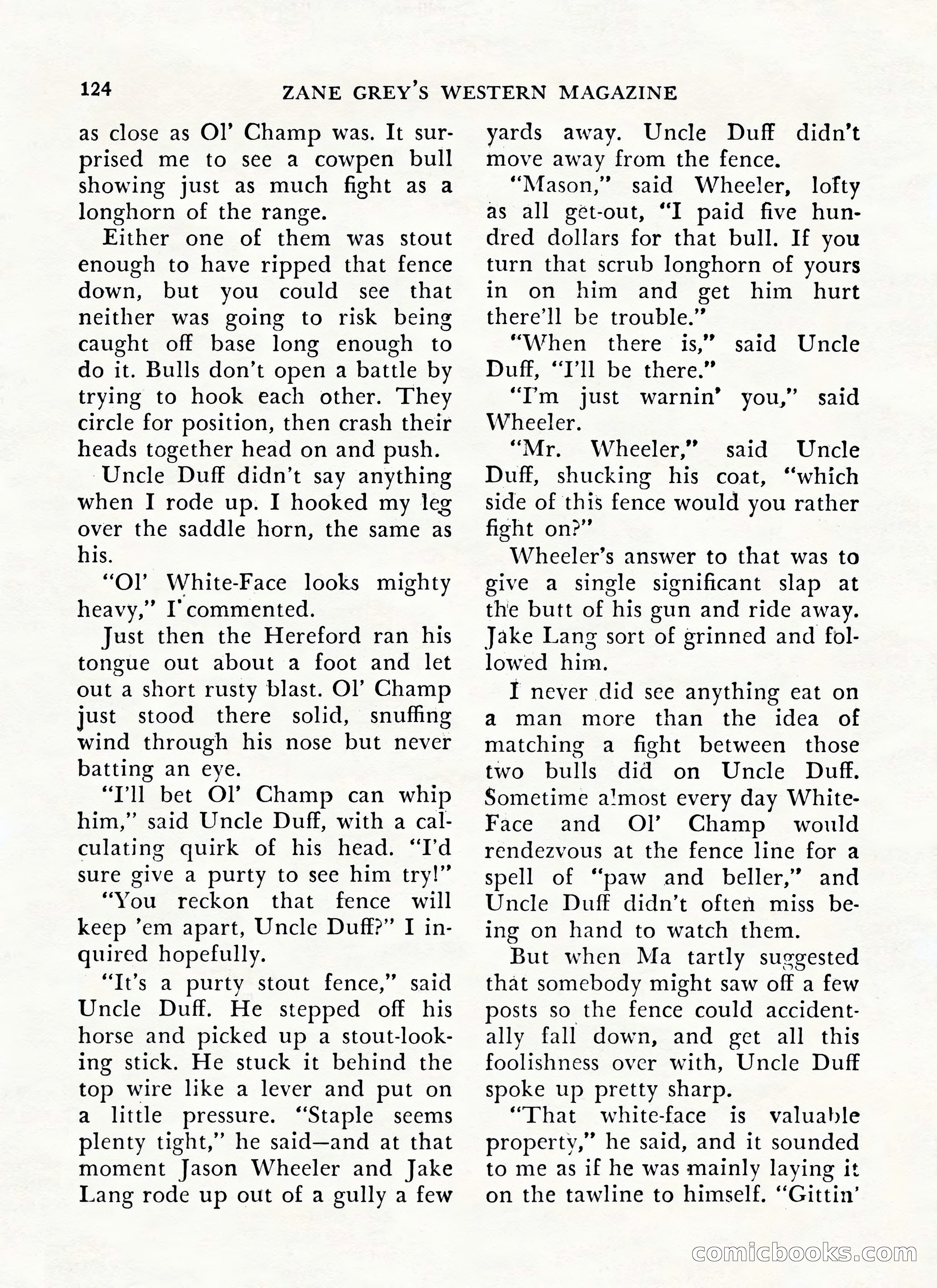 Zane Grey's Western Magazine, May-June 1947 — page 128 of 198