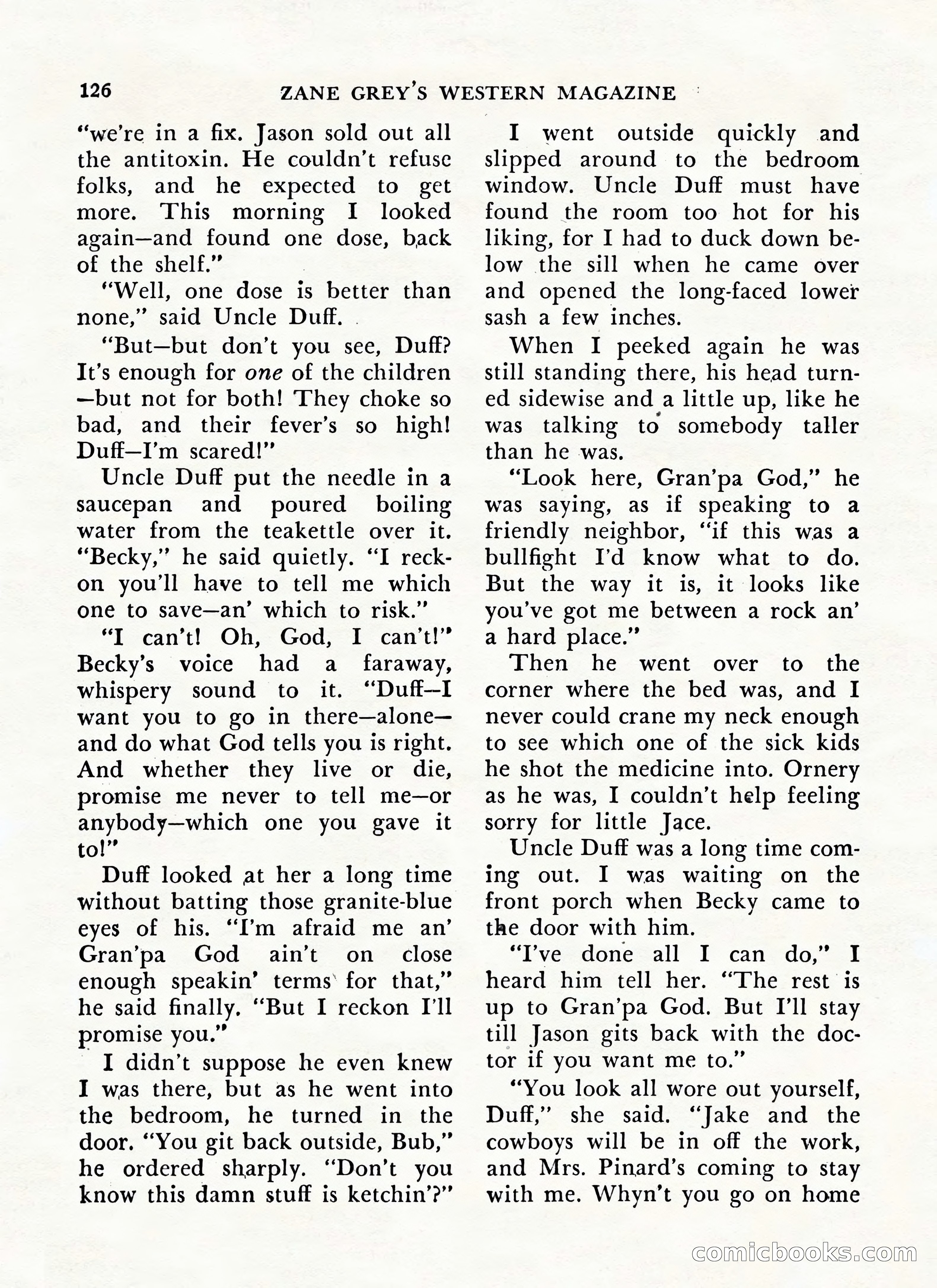 Zane Grey's Western Magazine, May-June 1947 — page 130 of 198