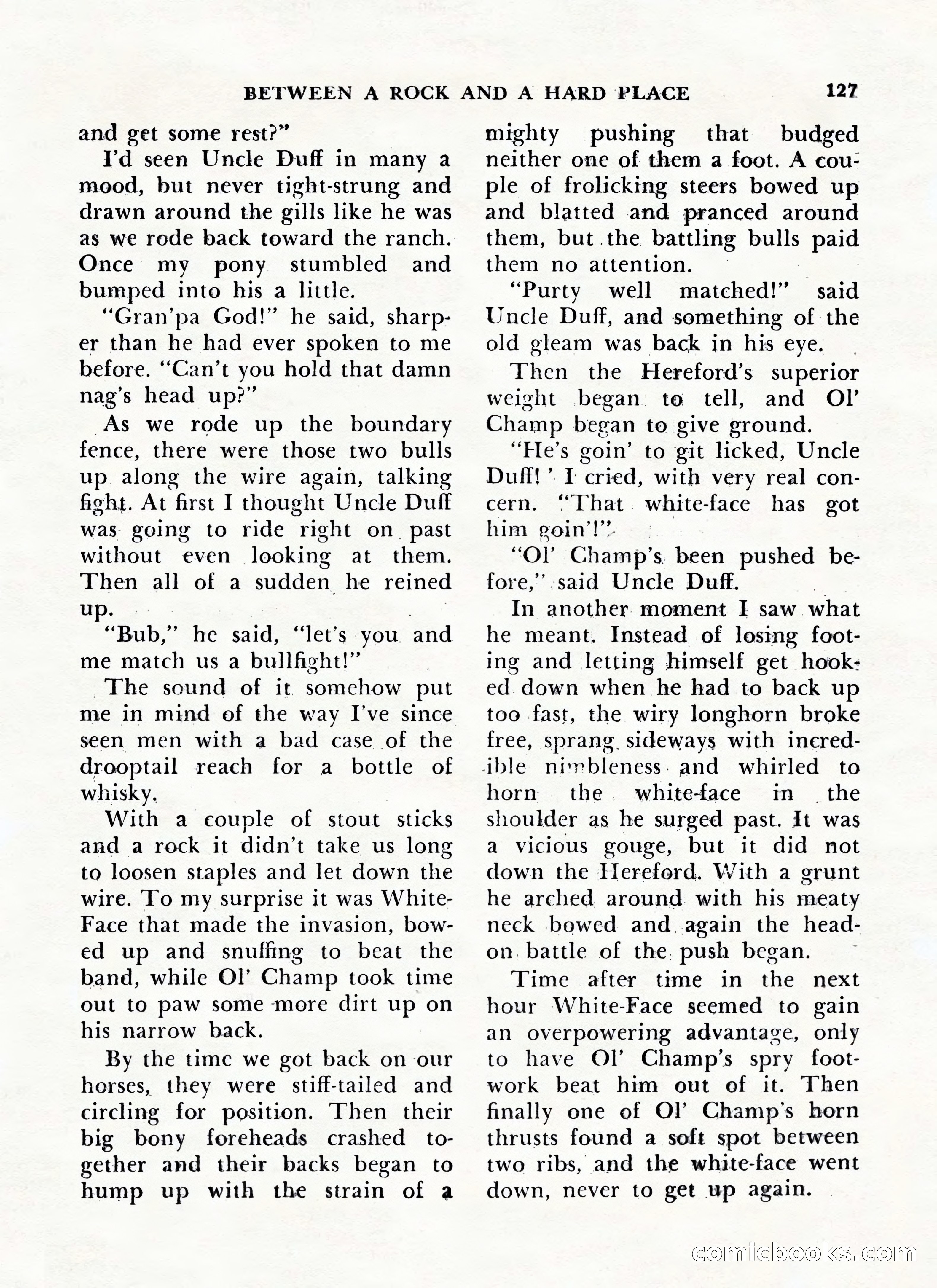 Zane Grey's Western Magazine, May-June 1947 — page 131 of 198