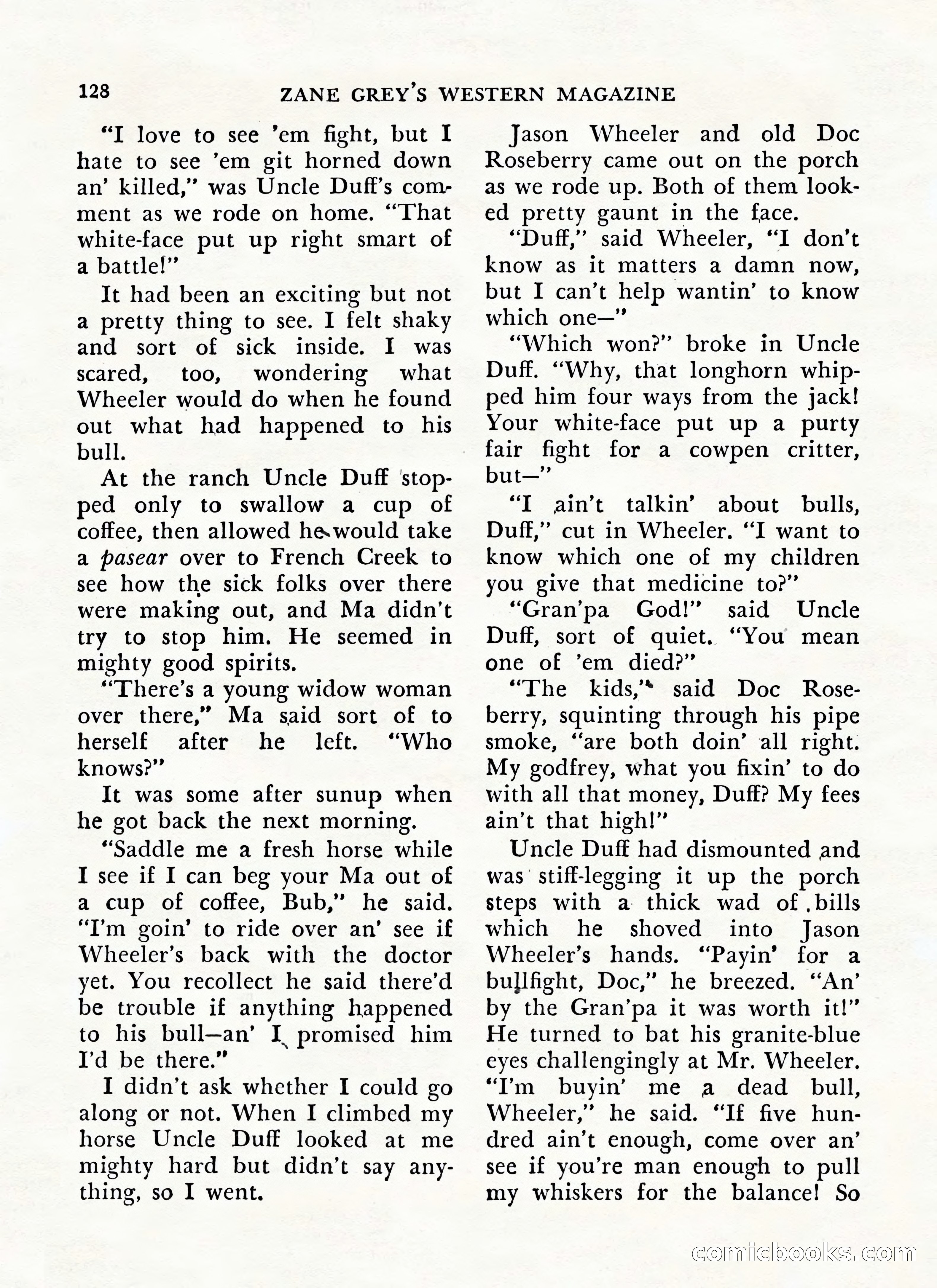 Zane Grey's Western Magazine, May-June 1947 — page 132 of 198