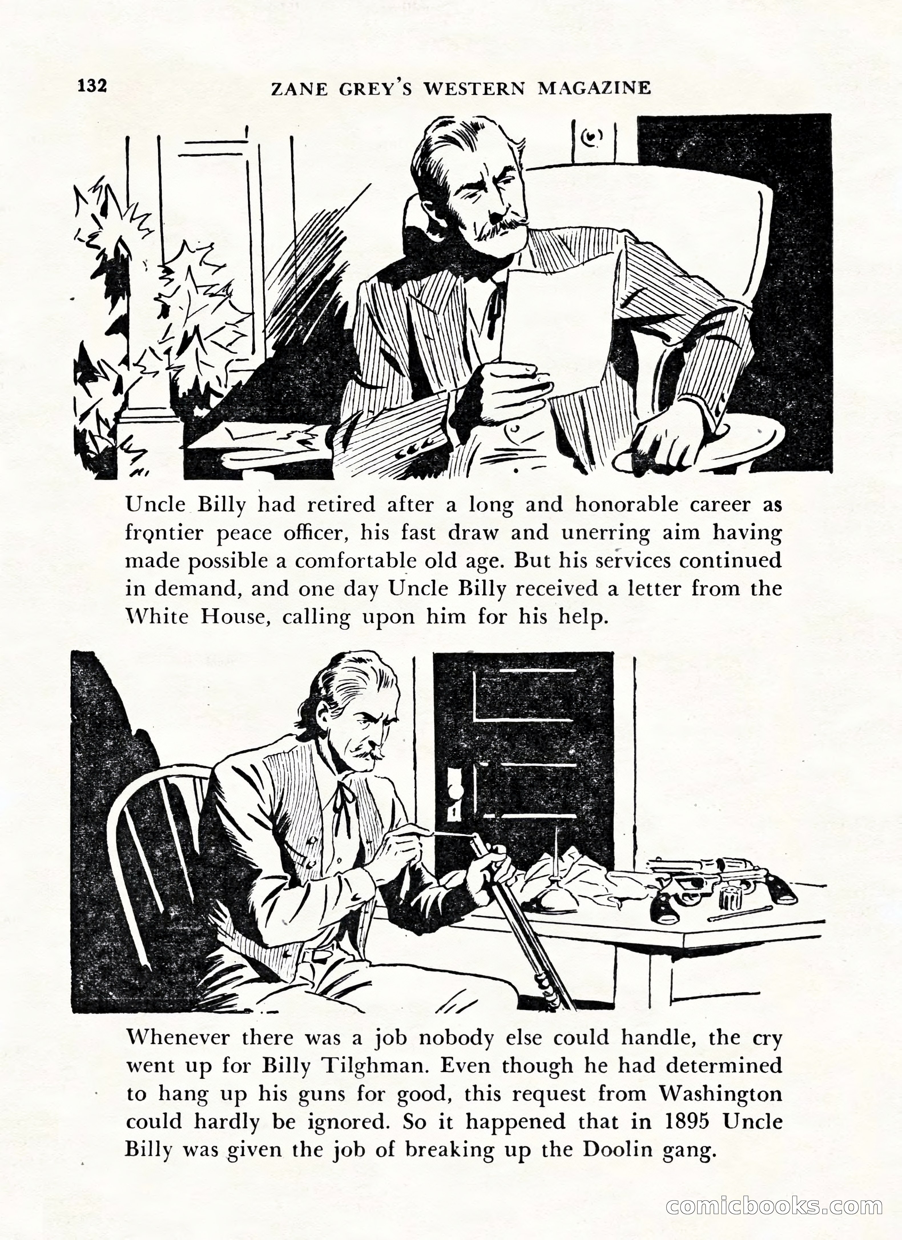 Zane Grey's Western Magazine, May-June 1947 — page 136 of 198