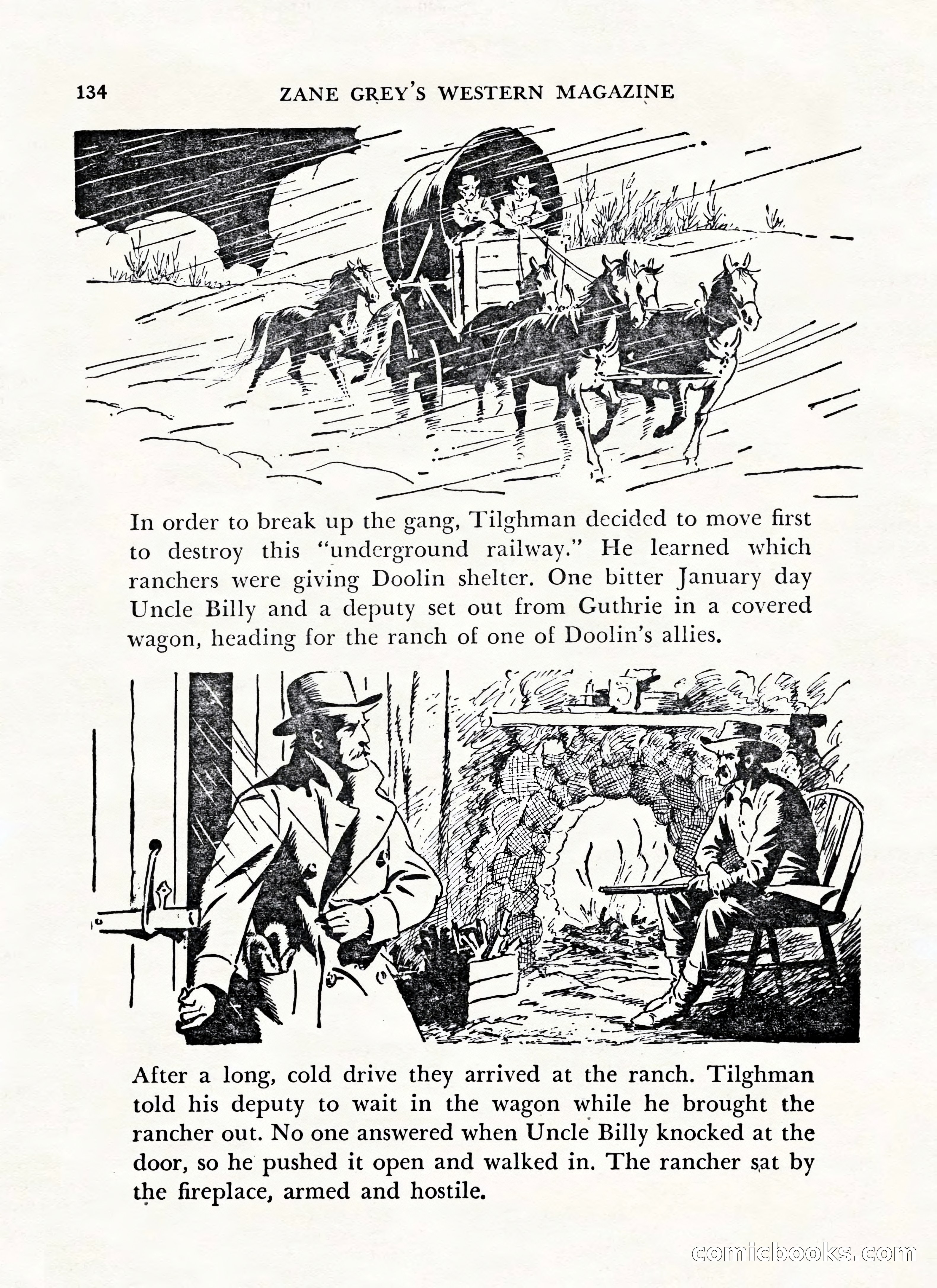 Zane Grey's Western Magazine, May-June 1947 — page 138 of 198