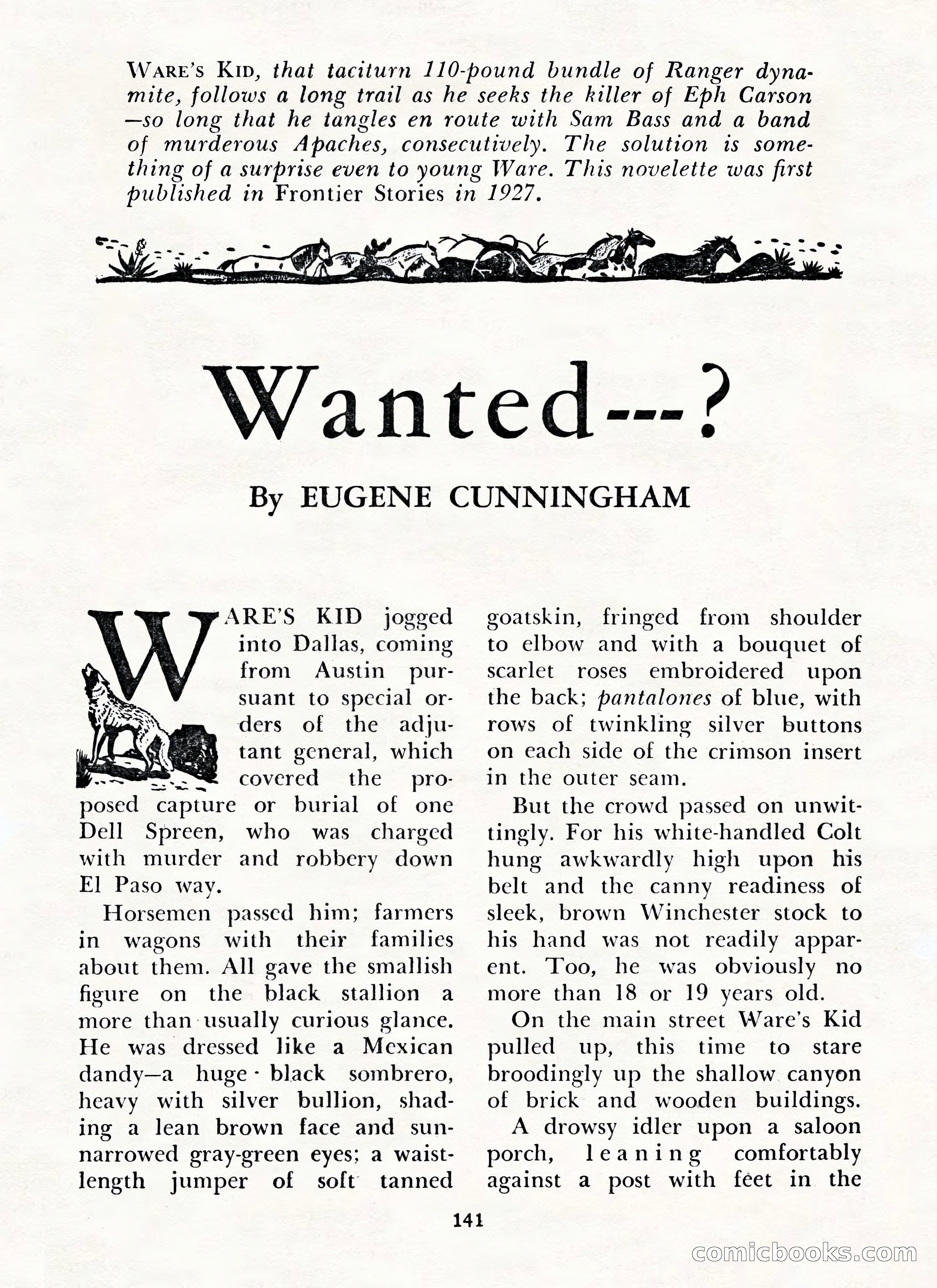 Zane Grey's Western Magazine, May-June 1947 — page 145 of 198