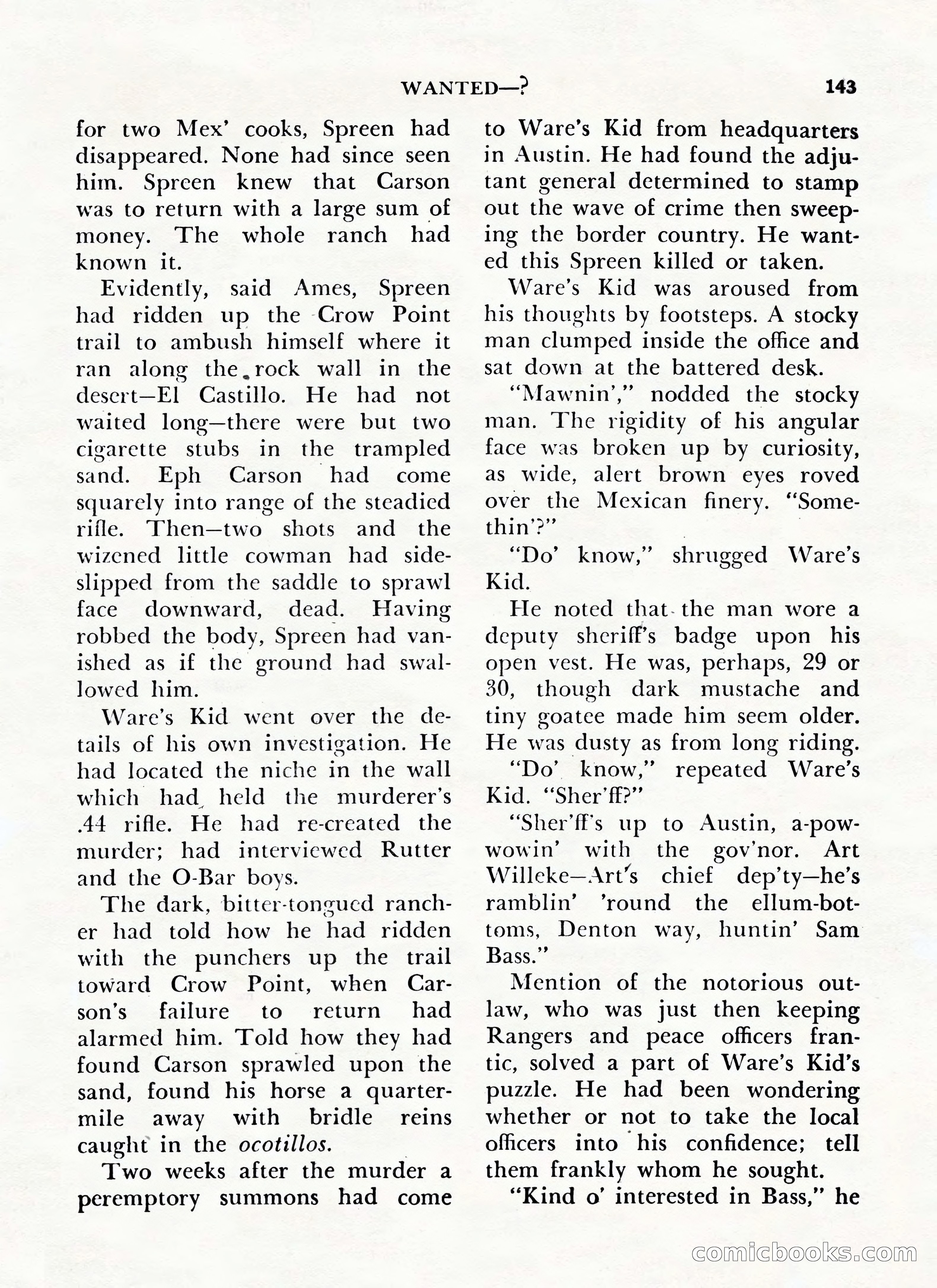 Zane Grey's Western Magazine, May-June 1947 — page 147 of 198