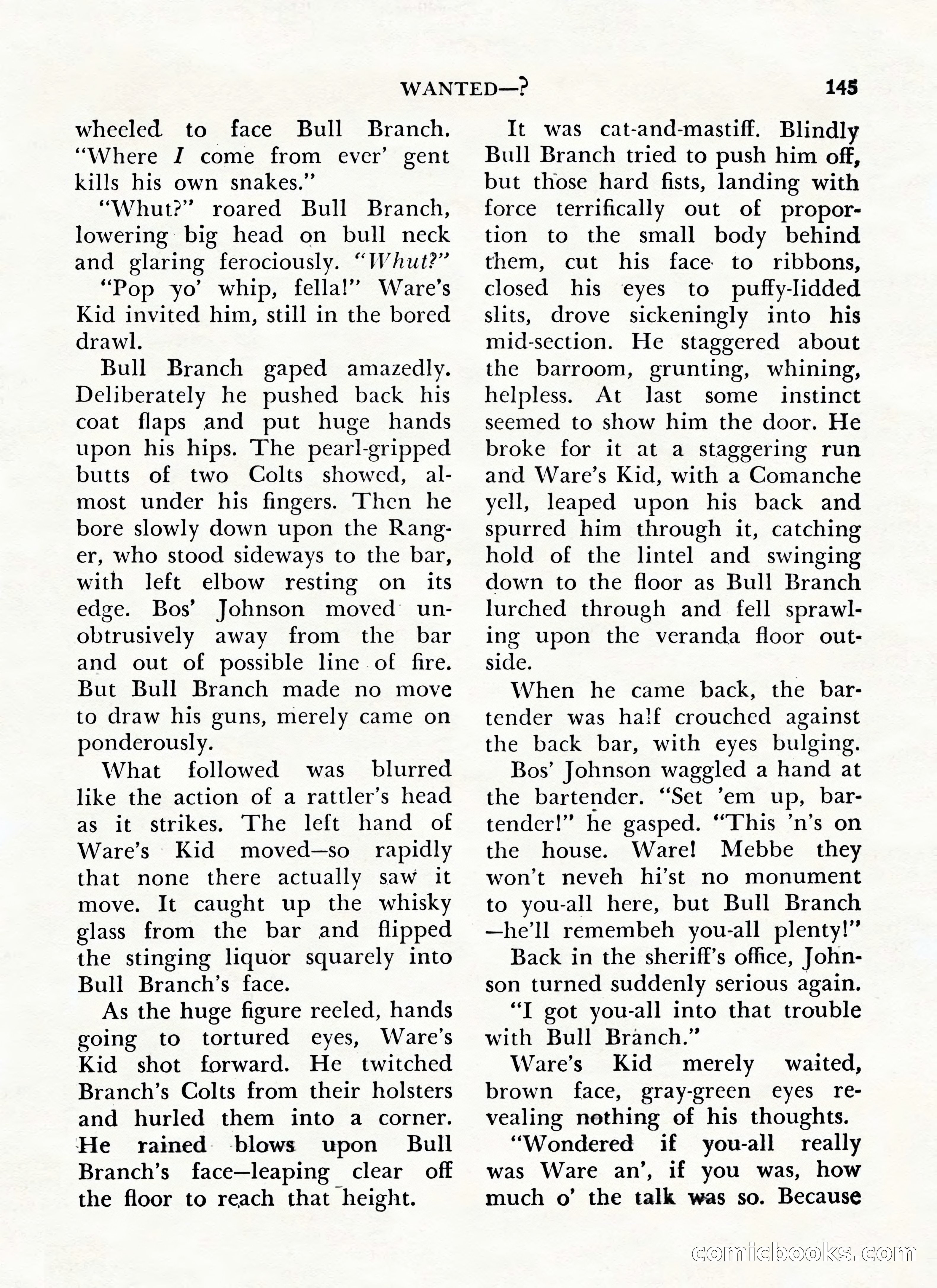 Zane Grey's Western Magazine, May-June 1947 — page 149 of 198