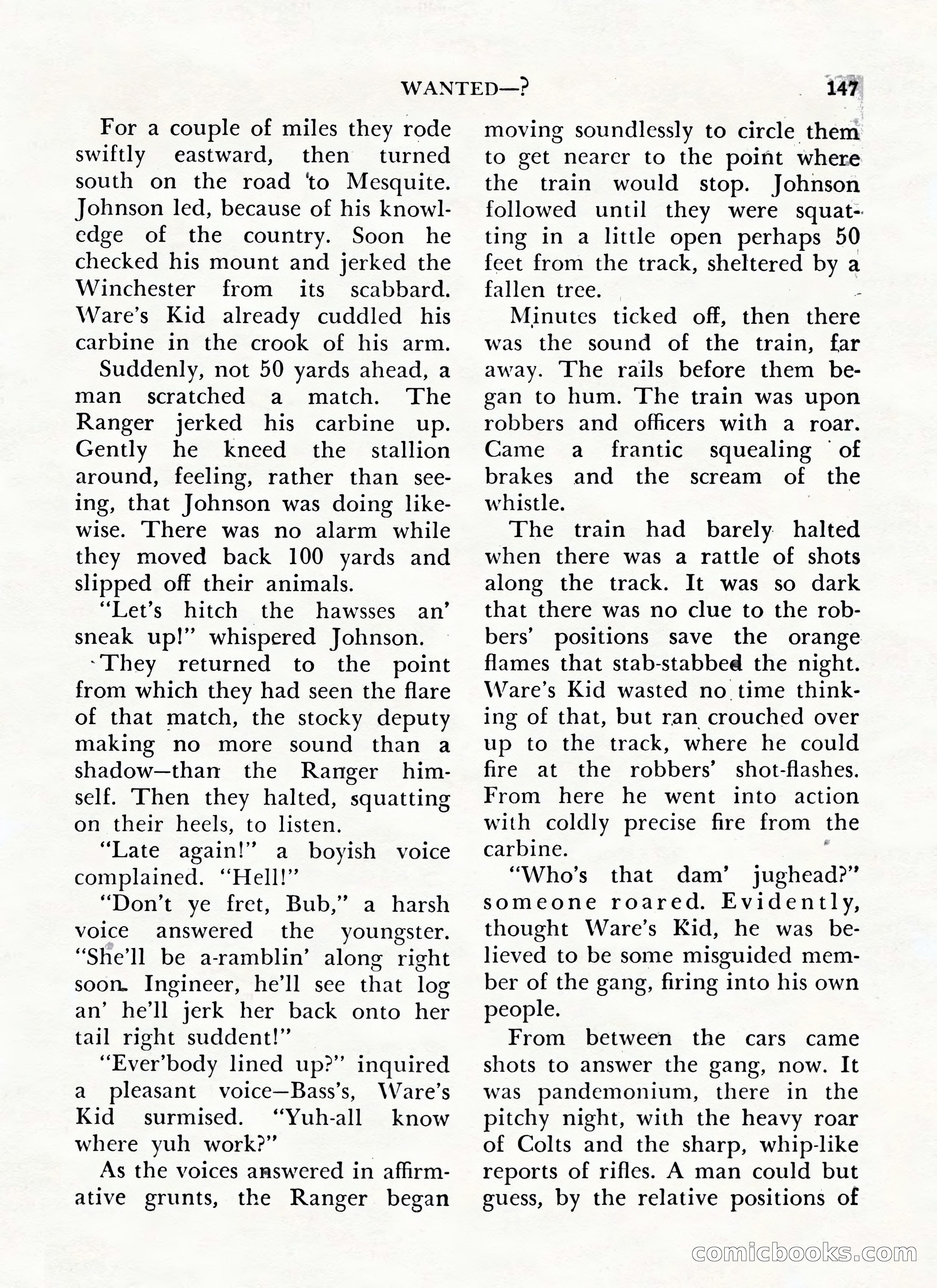 Zane Grey's Western Magazine, May-June 1947 — page 151 of 198