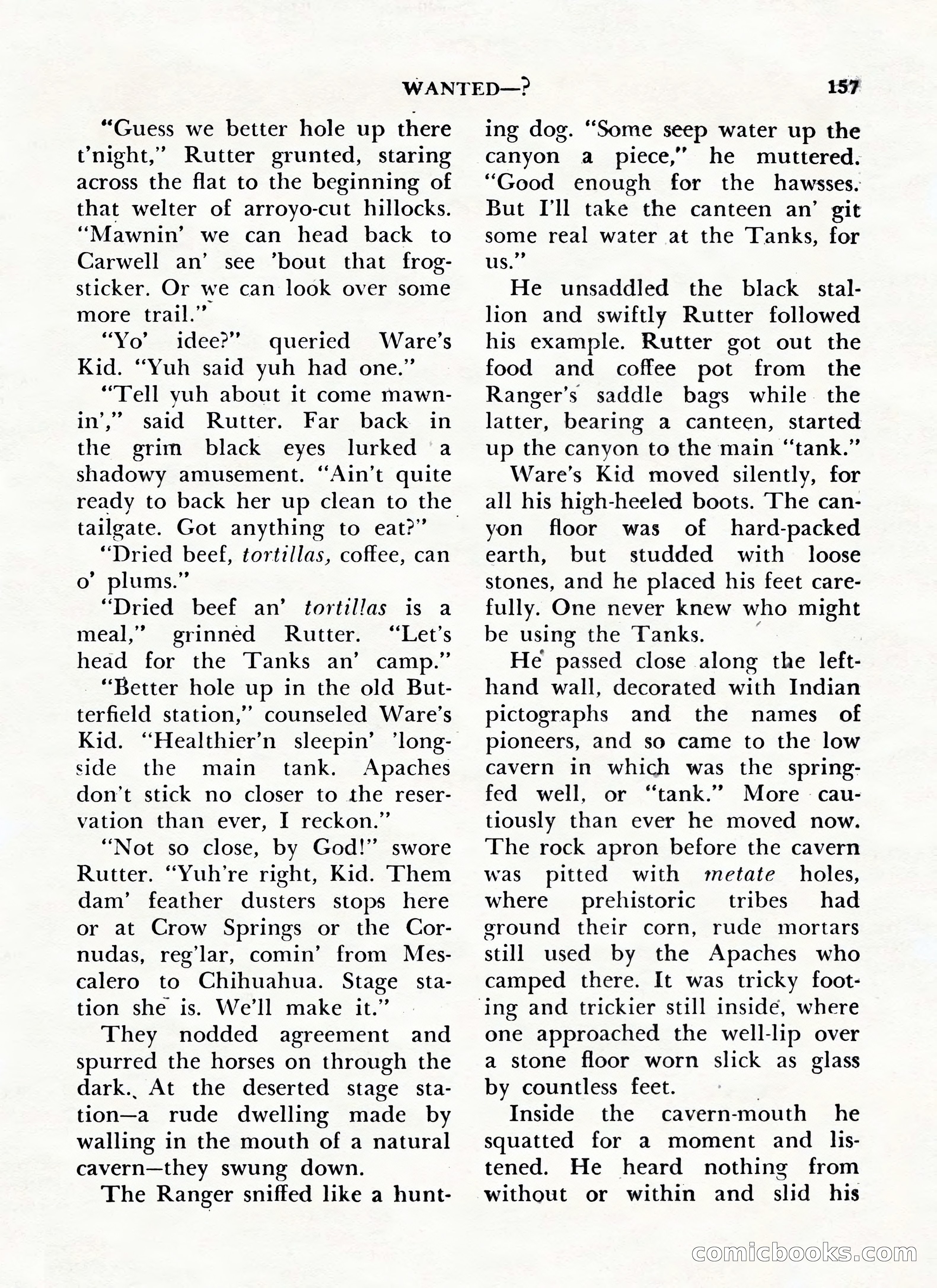 Zane Grey's Western Magazine, May-June 1947 — page 161 of 198